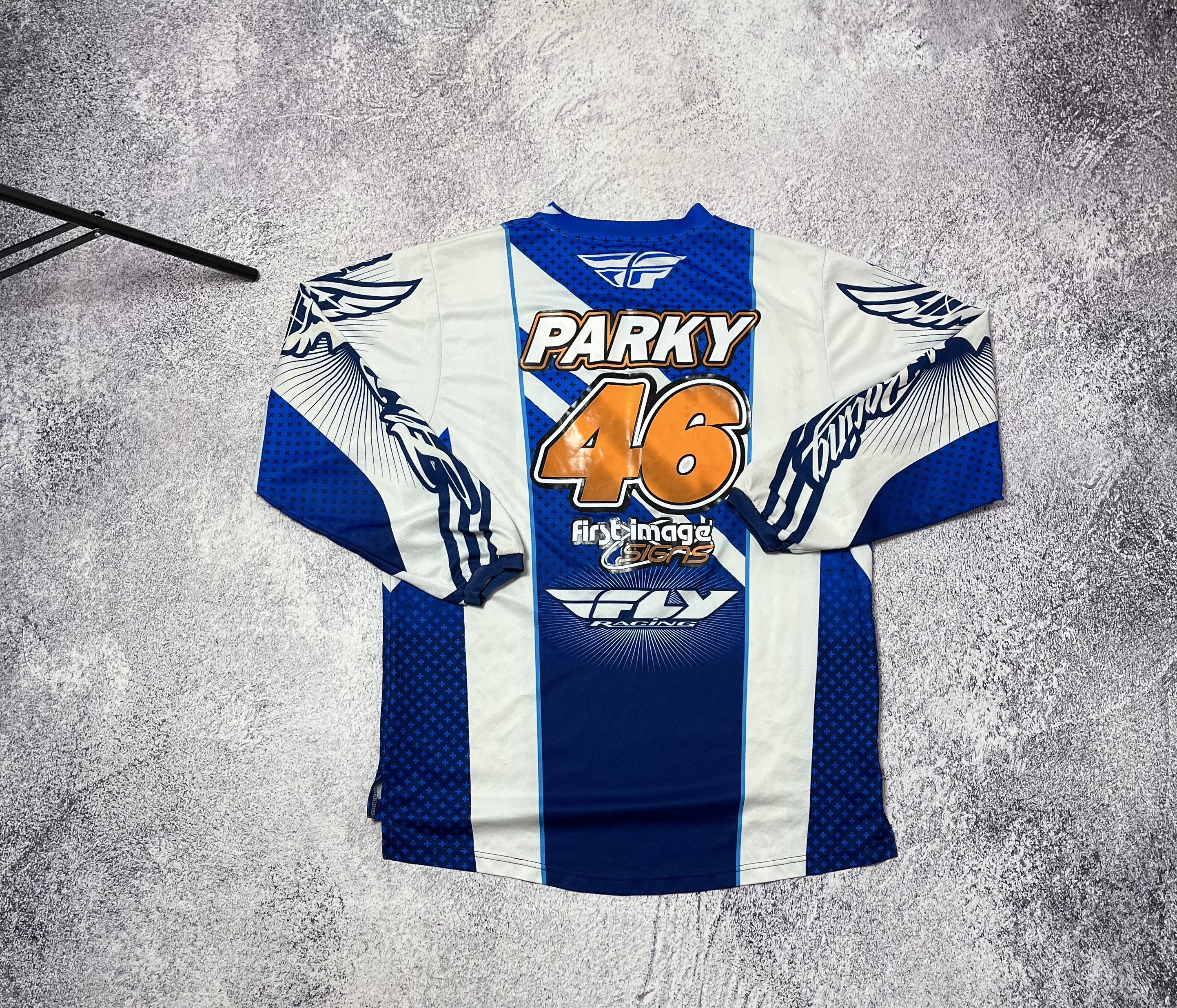 Other Racer motorcycle racing Moto T-shirt jersey size L Parky #46 Size US L / EU 52-54 / 3 - 9 Thumbnail