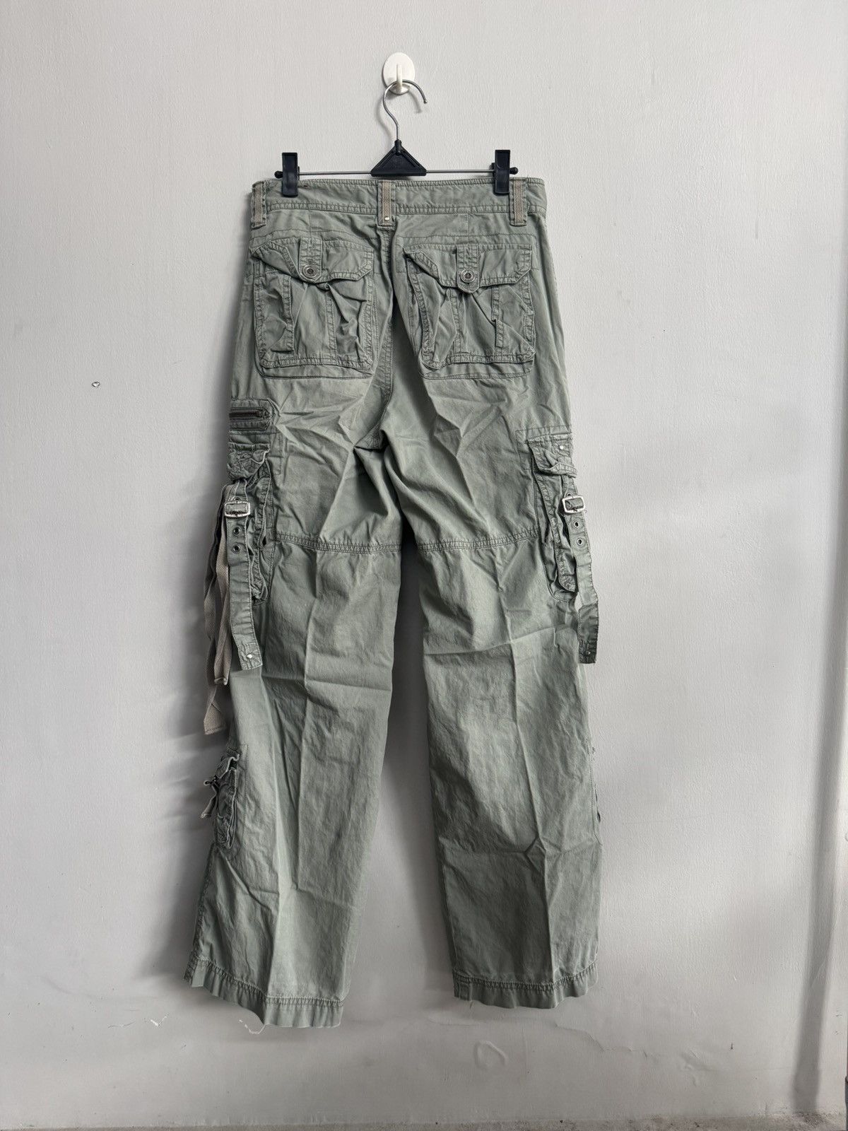 Japanese Brand VINTAGE Y2K BAGGY CARGO PANT WITH MULTI POCKET Size US 28 / EU 44 - 6 Thumbnail