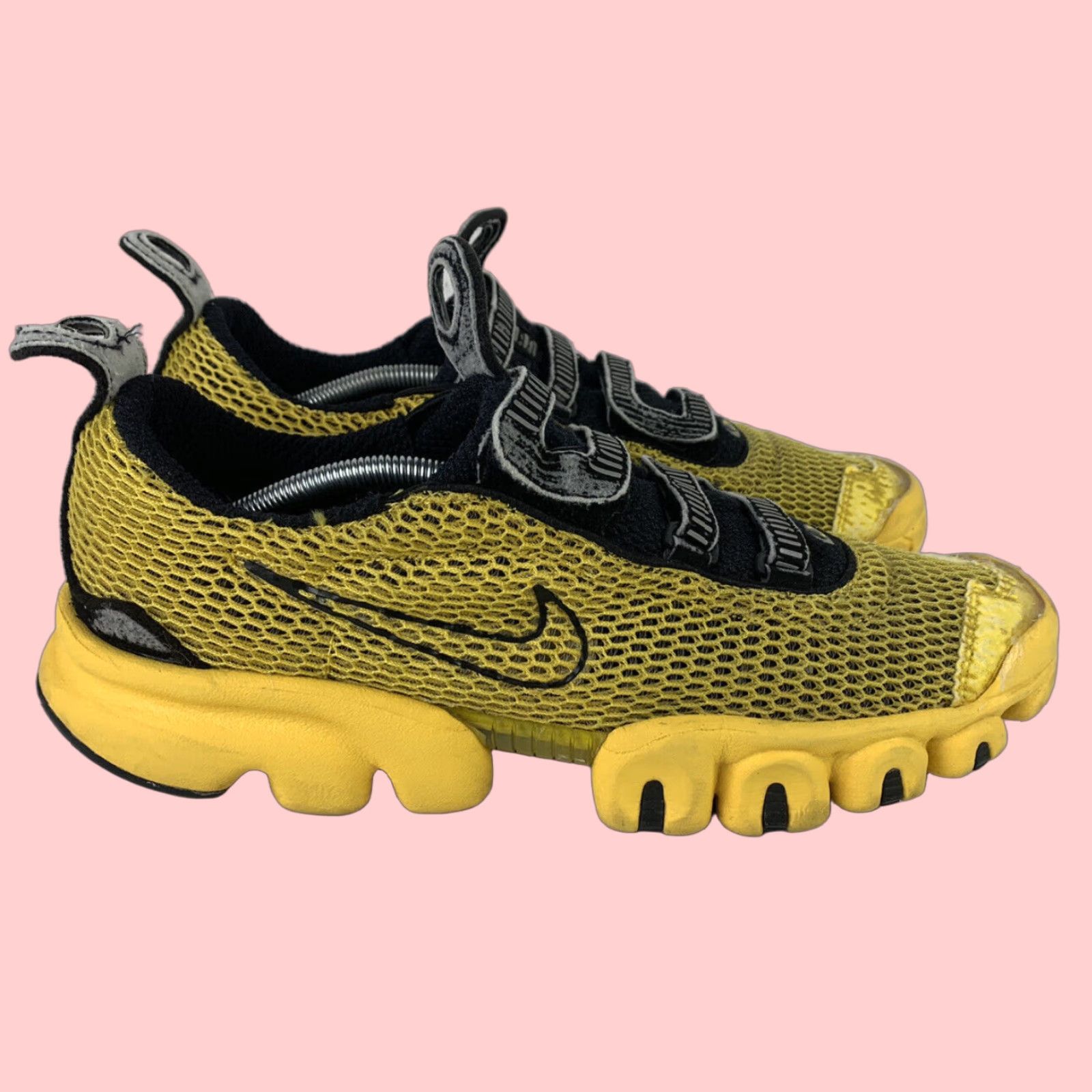 Vintage Nike Air Kukini 2003 Trainer MenS Size 13 Yellow Black Athletic Running Shoes, Men's