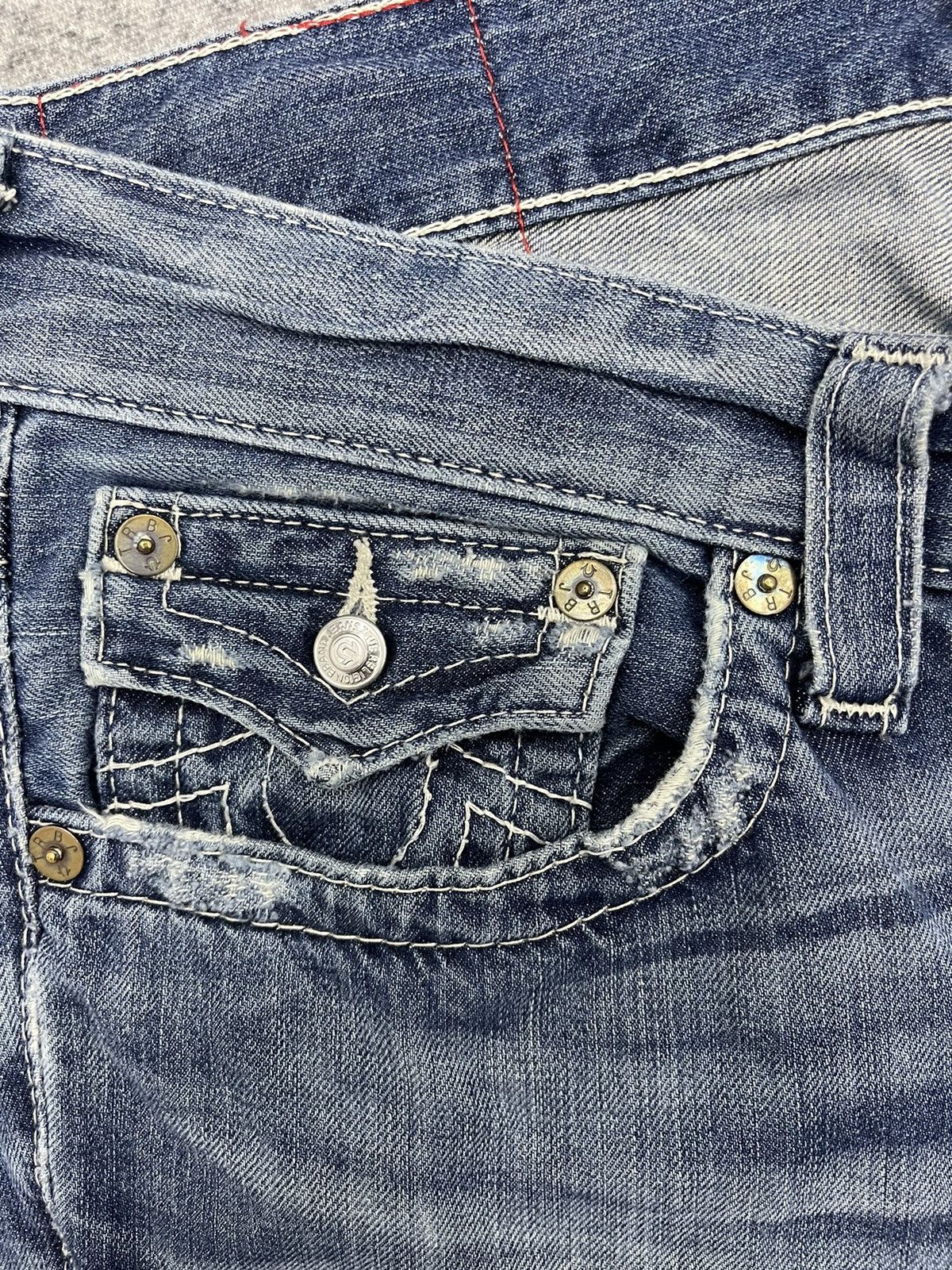 True Religion Vintage True Religion Section Ricky Distressed Denim Size US 33 - 9 Thumbnail