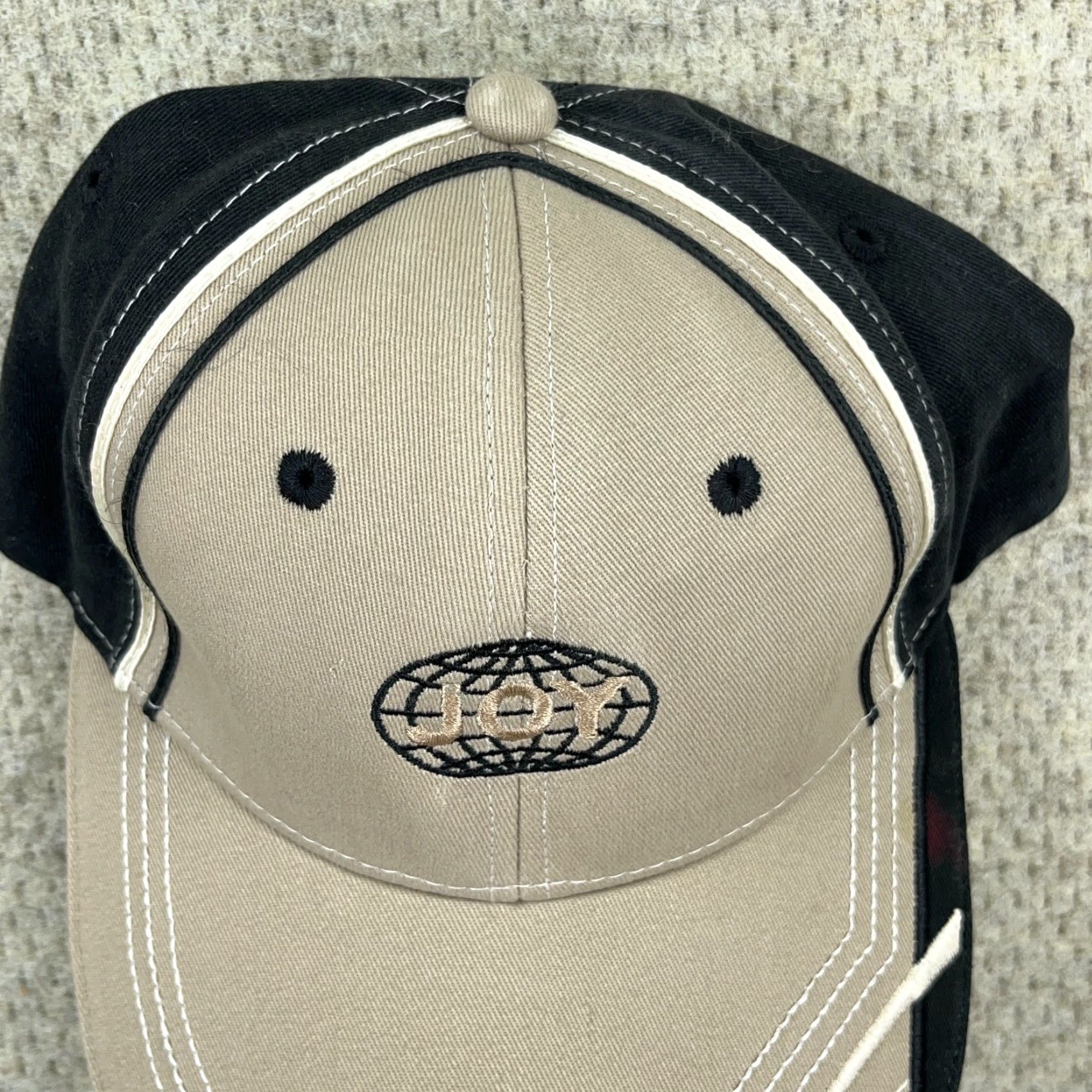 Coal VINTAGE Cap America Baseball Cap Adjustable Beige Coal Mining 80s Mens Size ONE SIZE - 3 Thumbnail