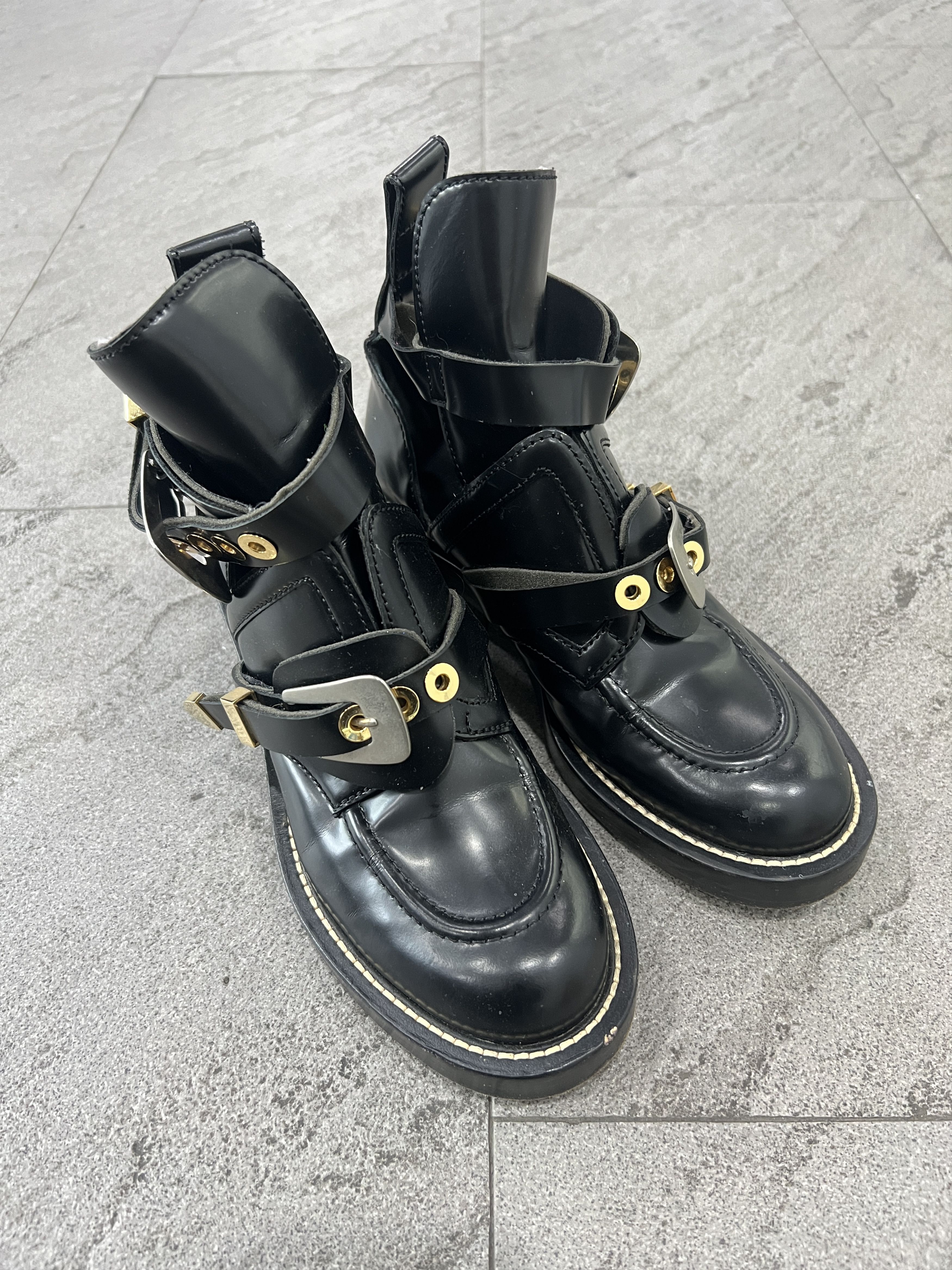 Balenciaga Balenciaga Ceinture Buckle Boots 37.5 Size US 7.5 / IT 37.5 - 4 Thumbnail