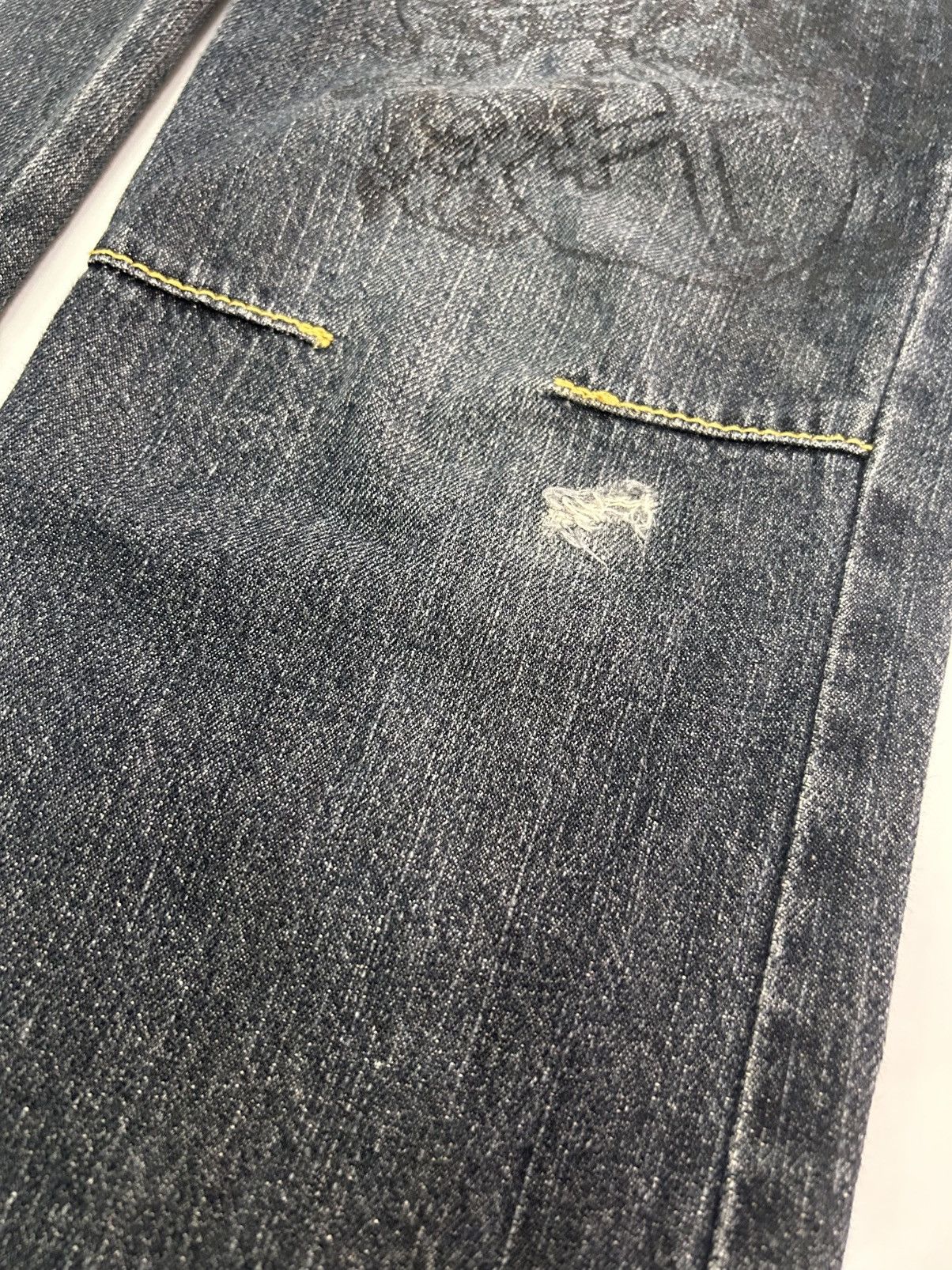 Japanese Brand × Vintage 💥Vintage Japanese Denim Distressed Punk Style Jeans Size US 28 / EU 44 - 12 Thumbnail
