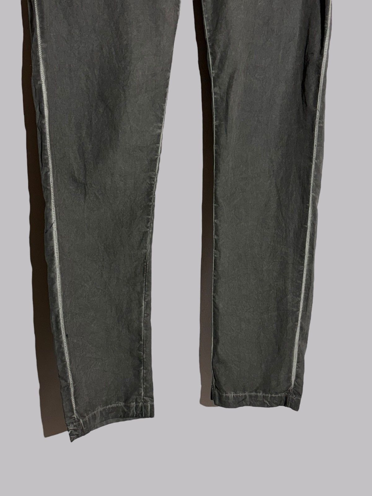 Transit Uomo Transit Uomo Dark Grey Charcoal Cotton Linen Pants Rare Size US 28 / EU 44 - 4 Thumbnail