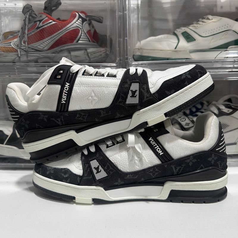 Louis Vuitton Louis Vuitton Trainer Low Top Panda Sneakers -2508 Size US 11.5 / IT 41.5 - 5 Thumbnail