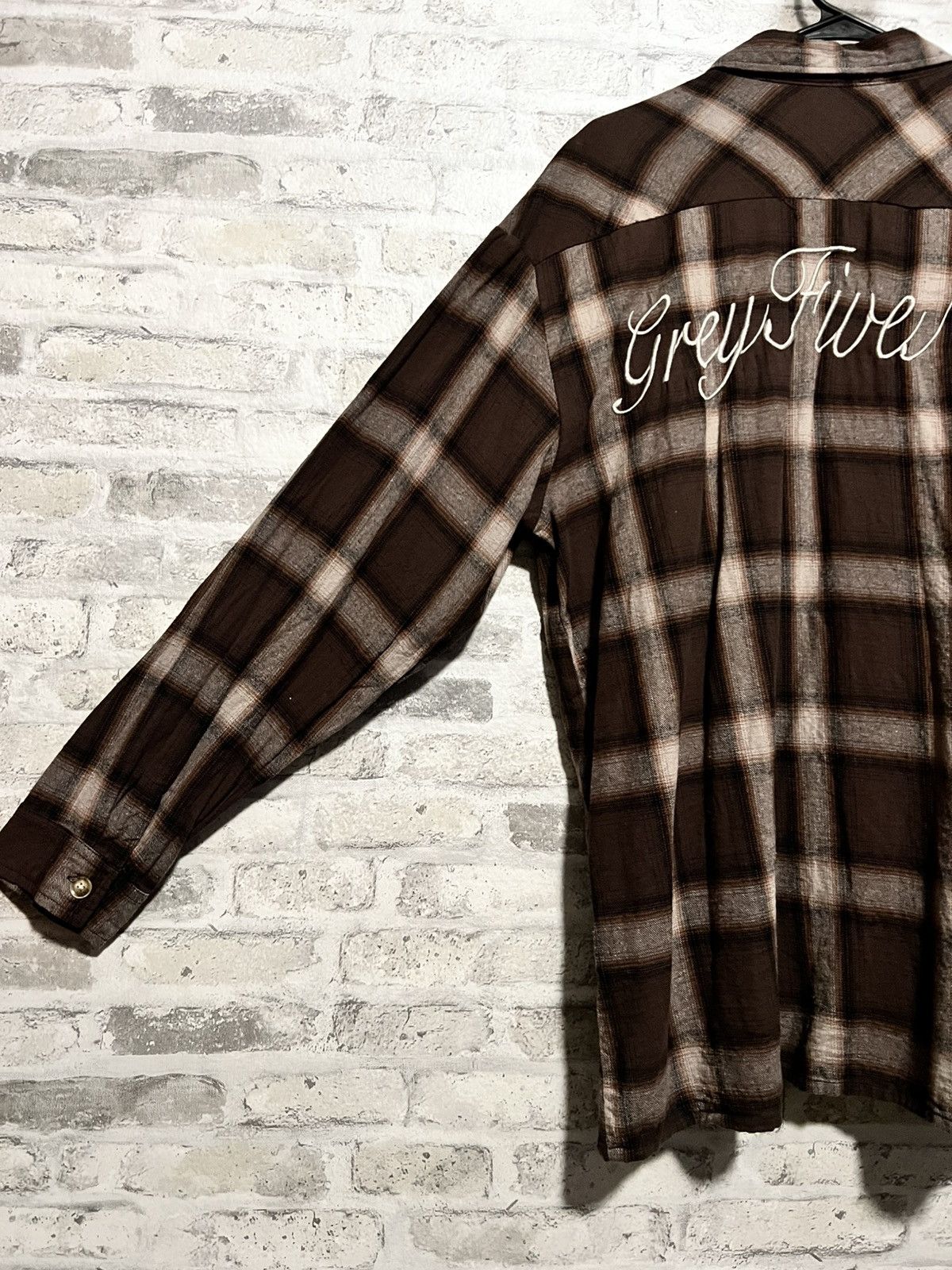 G59 Records G59 - SHADOW PLAID ZIP FLANNEL (BROWN) LARGE Size US L / EU 52-54 / 3 - 8 Thumbnail