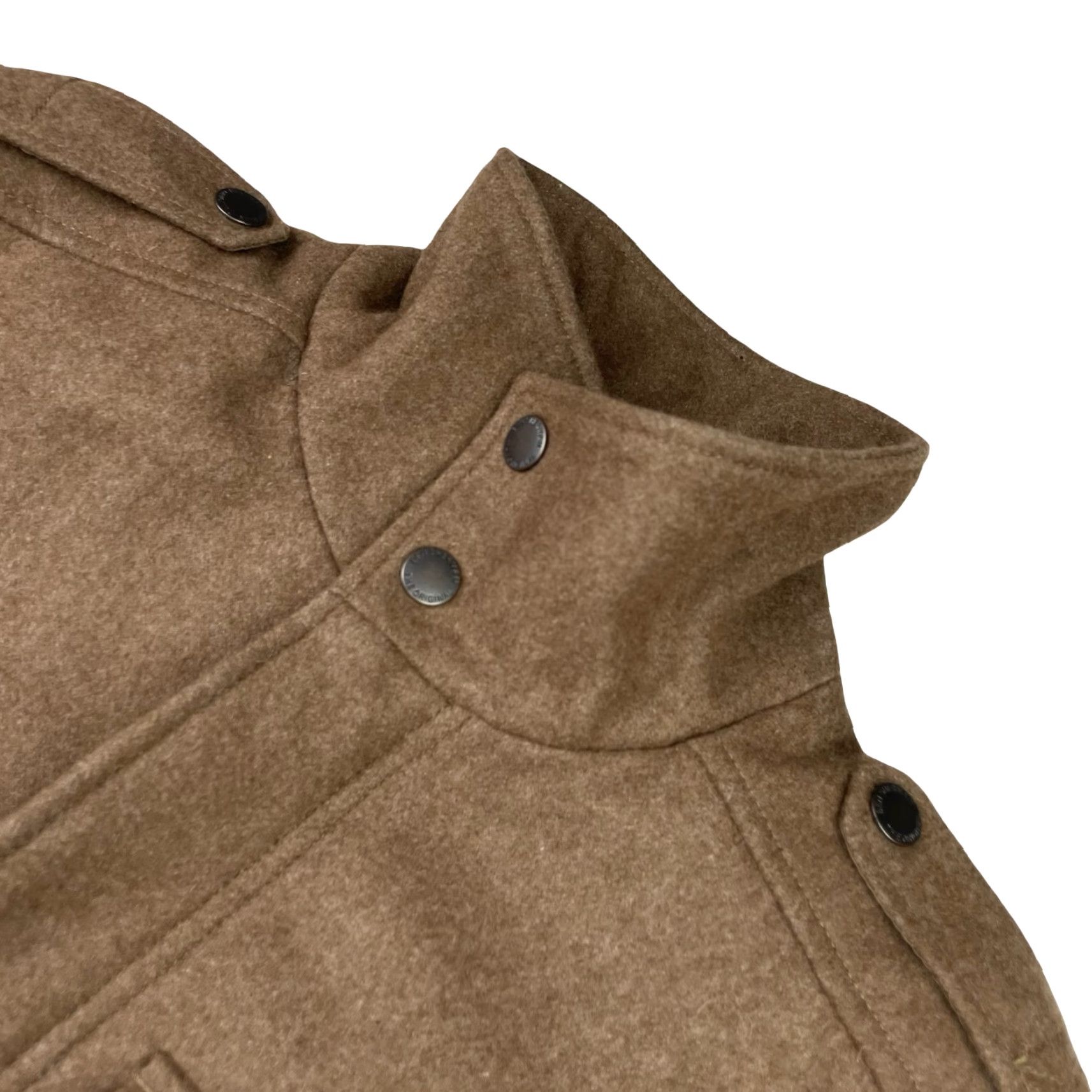 Ben Sherman VINTAGE Ben Sherman Men's Field Jacket Brown Wool Blend Full Zip Snap Button Pockets Lined Winter Spring Small Size Men Wardrobe Military Style Size US S / EU 44-46 / 1 - 2 Thumbnail
