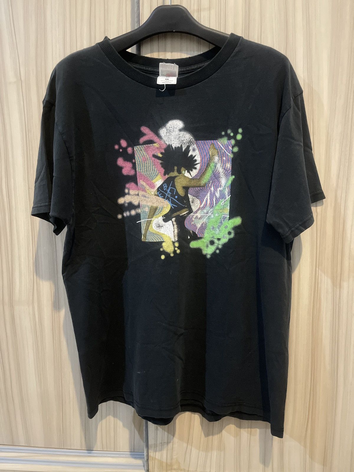 image of Band Tees x Fruit Of The Loom Vintage Beck T Shirt in Black, Men's (Size Large)