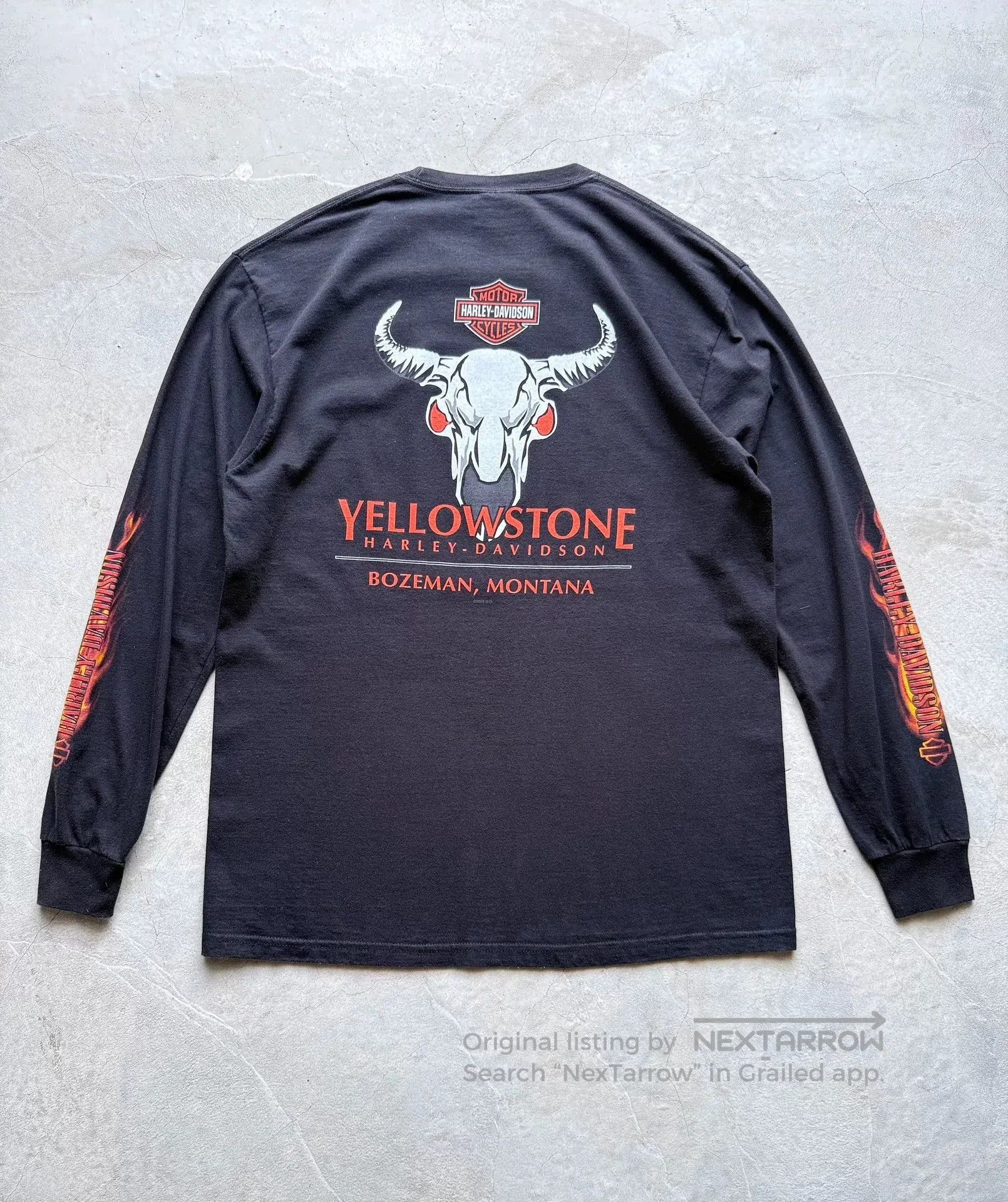 Vintage Vintage 00s Harley Davidson Yellowstone Choppers Tee. Size US XL / EU 56 / 4 - 6 Thumbnail