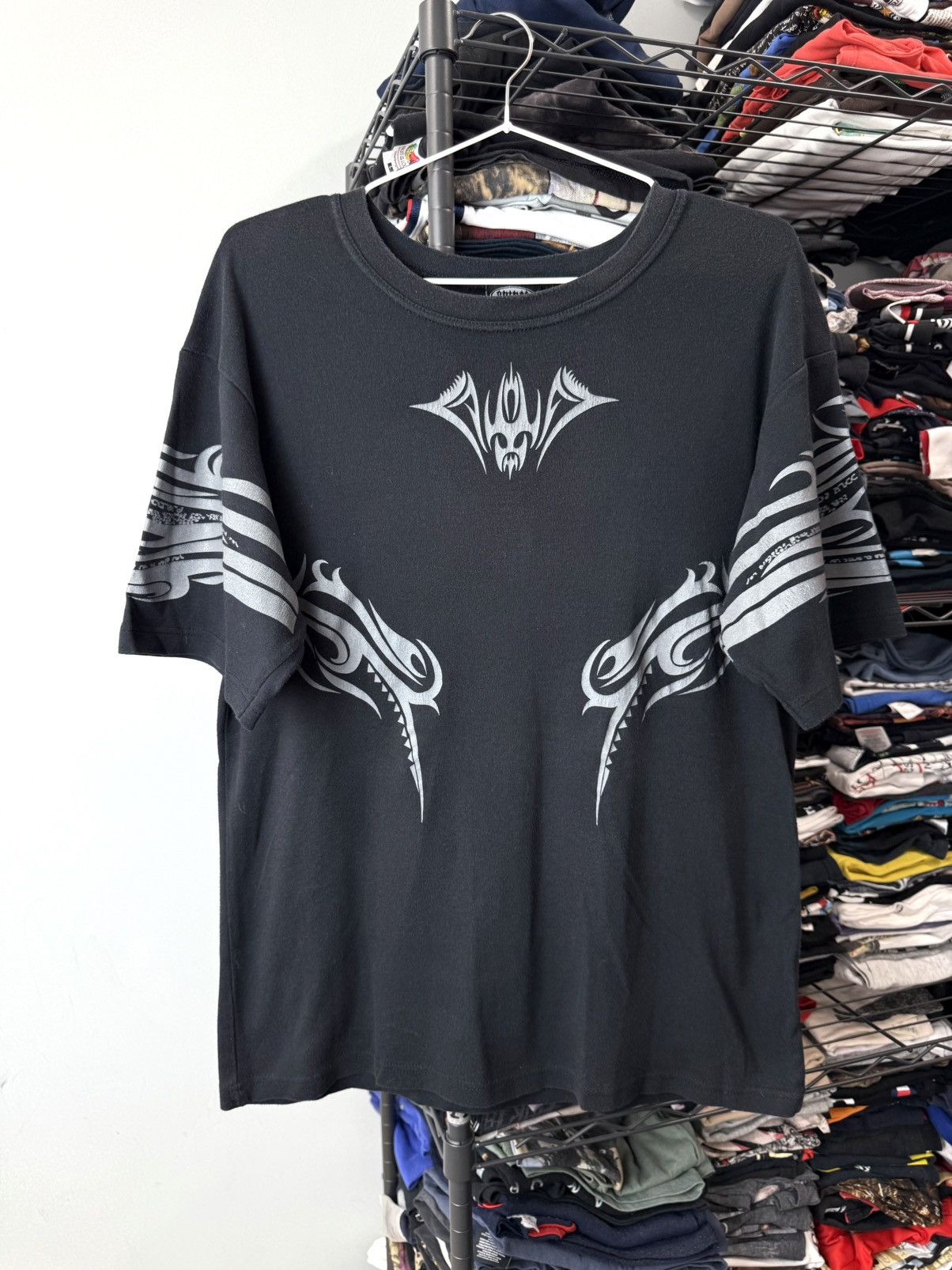 Other Y2K Vintage Anarchy Gothic Vikings Nord Symbols T Shirt Size US L / EU 52-54 / 3 - 2 Thumbnail