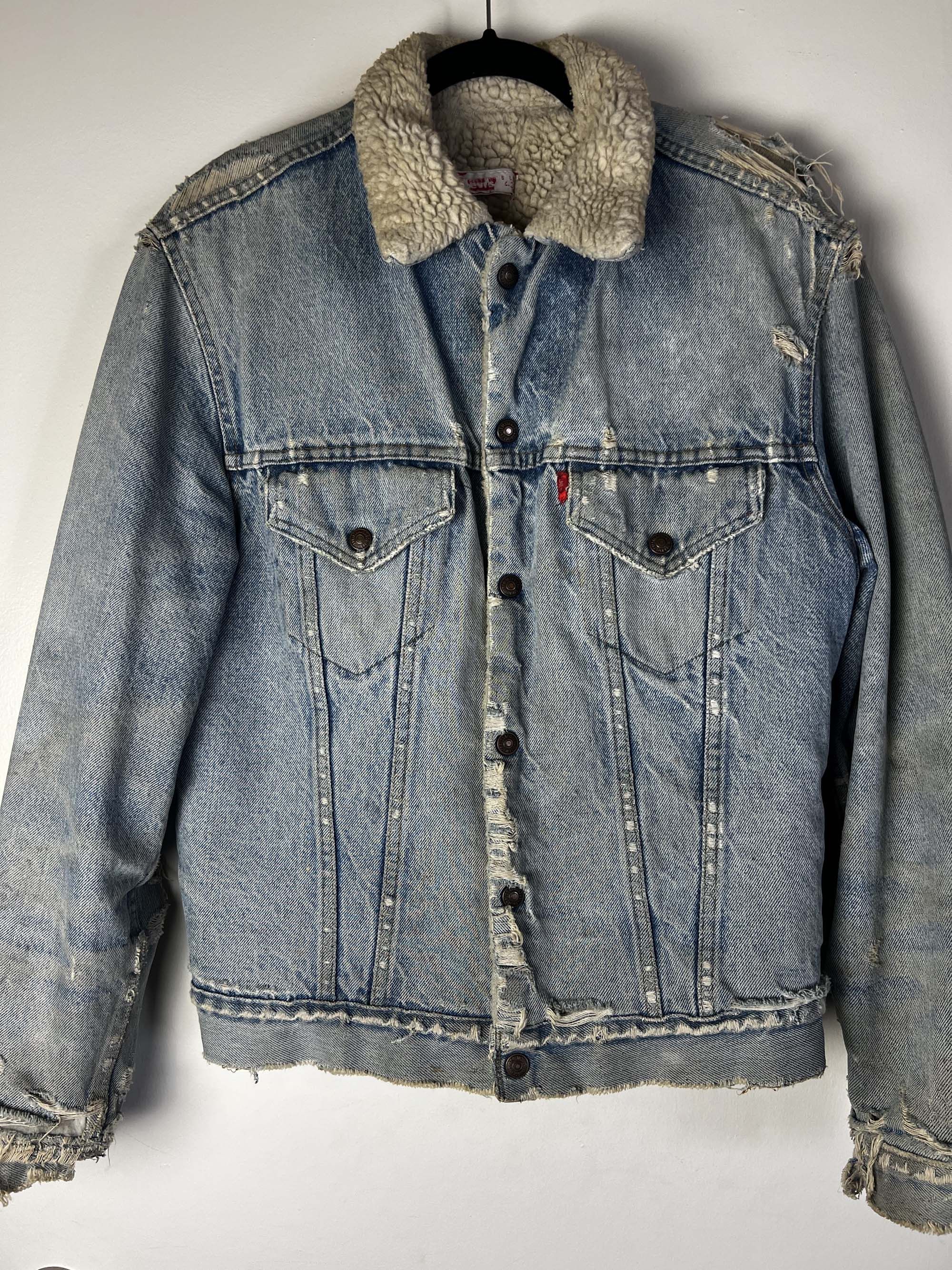 Levi's Vintage Clothing Vintage 1970's Levi's Denim Jacket with Sherpa Lining Size US M / EU 48-50 / 2 - 2 Thumbnail