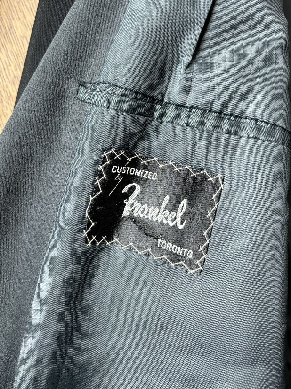 Vintage 1950s Tuxedo Mohair Wool England Vintage Two Piece Shawl 50R Size 50R - 6 Thumbnail