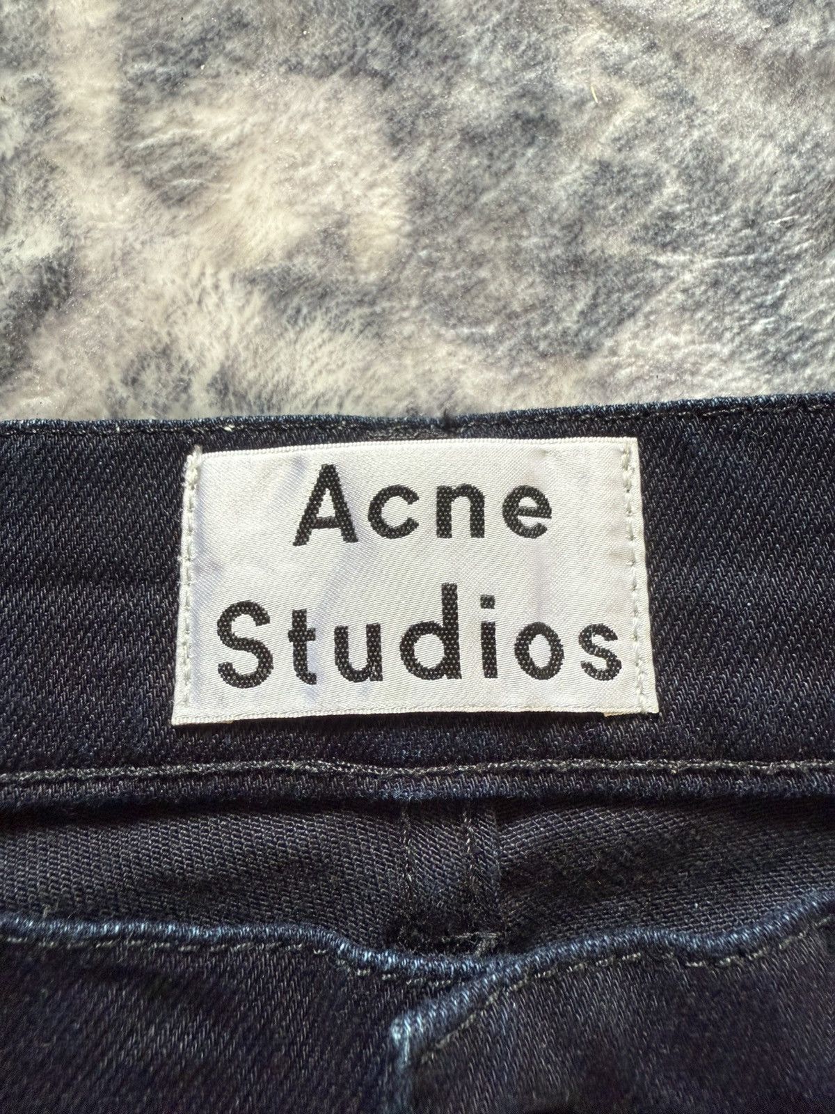 Acne Studios ACNE STUDIO Ace Navy Cash Indigo Wash Slim Stacked Jeans Size US 30 / EU 46 - 17 Thumbnail