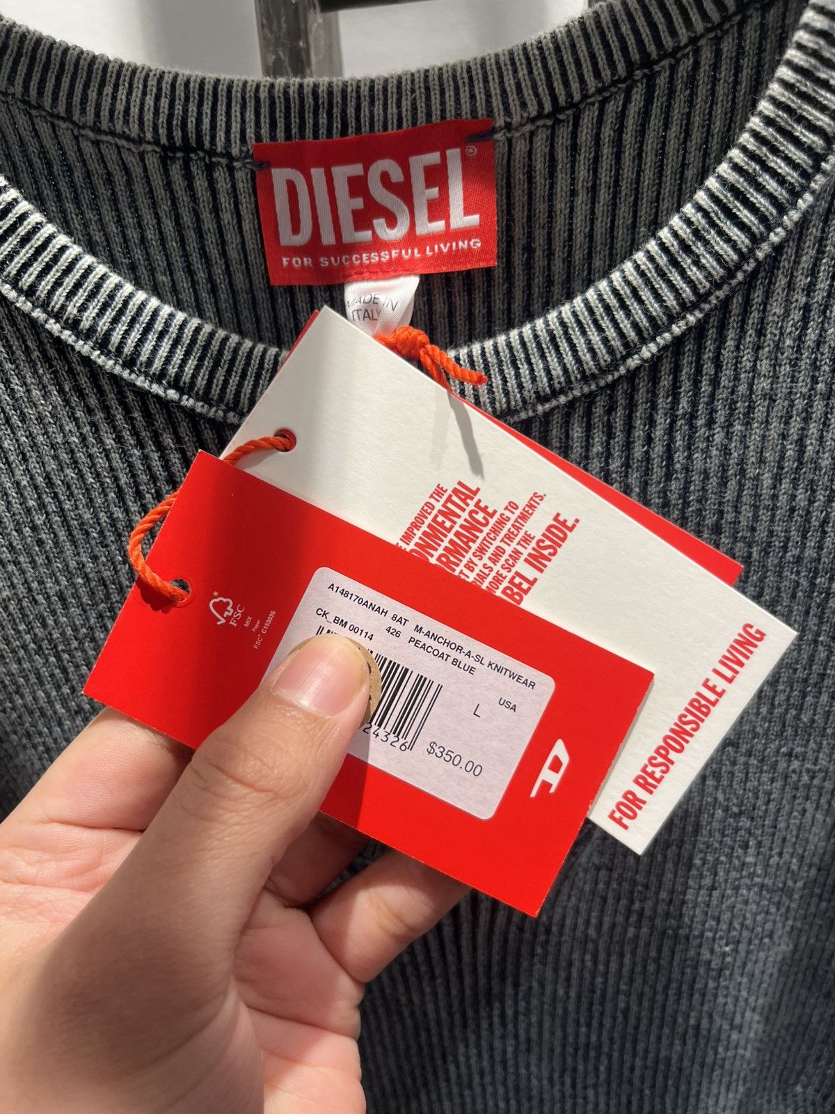 Diesel Diesel Anchor A SL Knitwear Size L / US 10 / IT 46 - 7 Thumbnail
