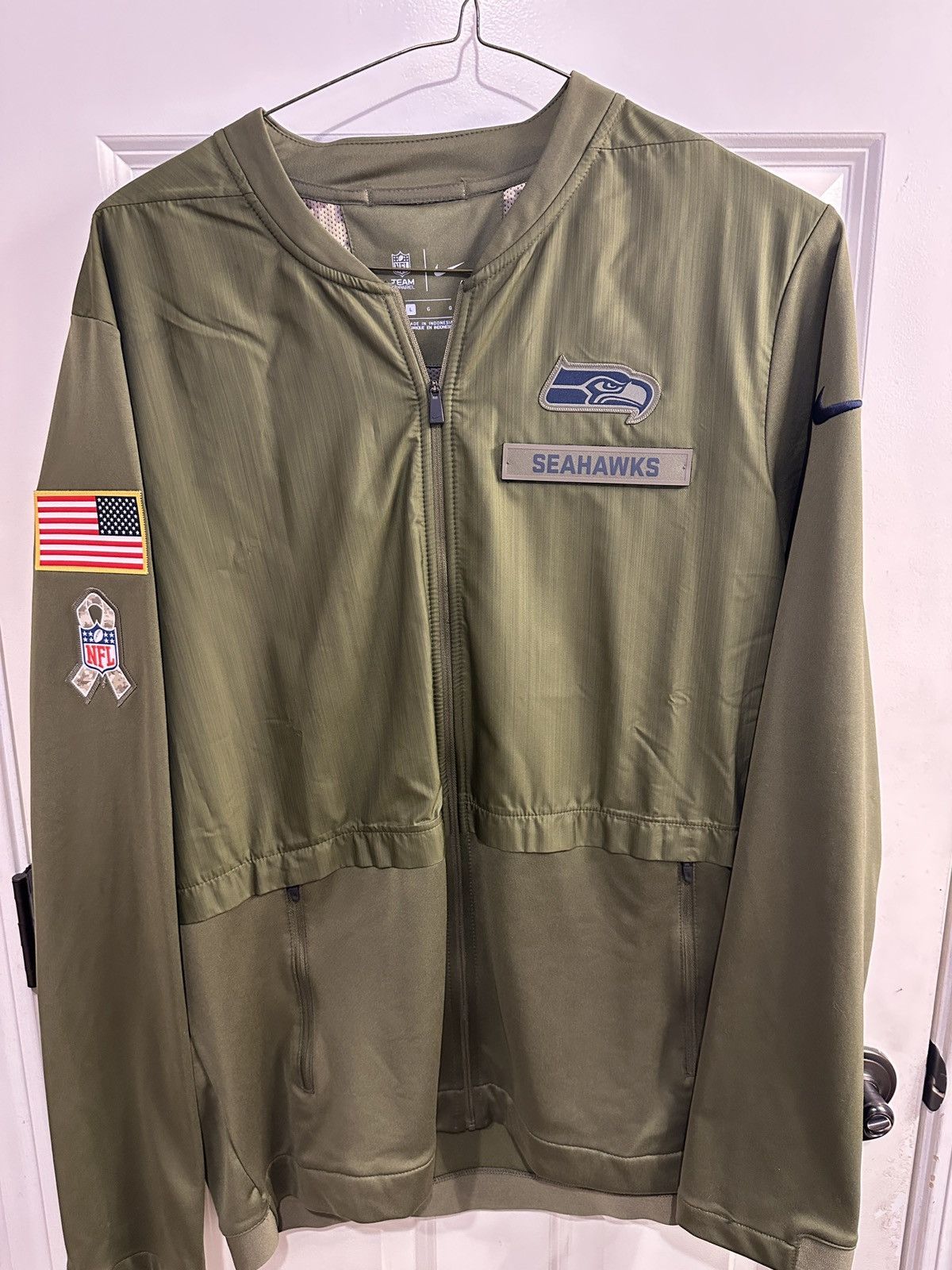 Nike Nike Seahawks Zip-up Jacket Size US L / EU 52-54 / 3 - 1 Thumbnail