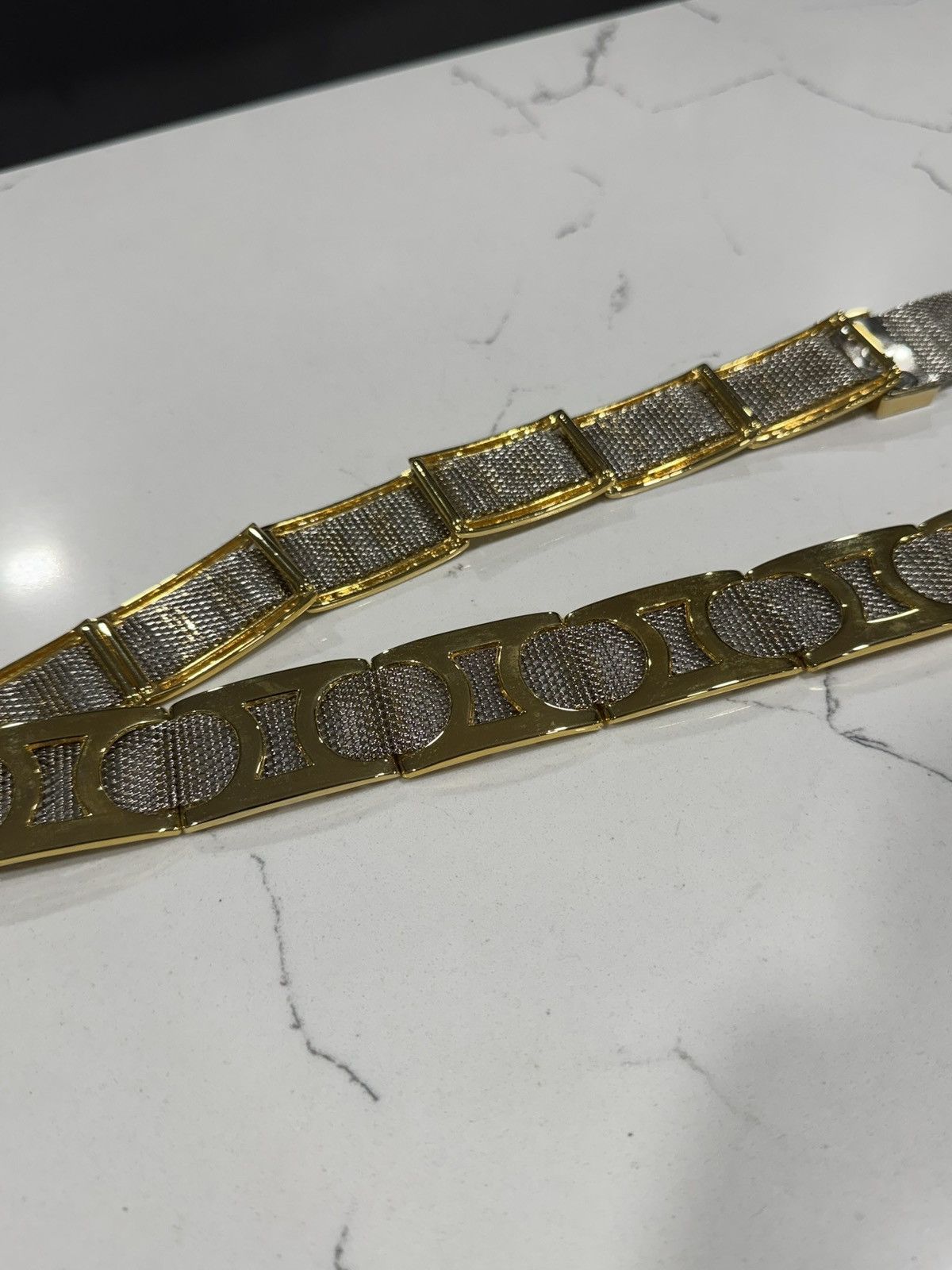 Vintage Vintage Gold/Silver Mesh Statement Belt Size ONE SIZE - 12 Thumbnail