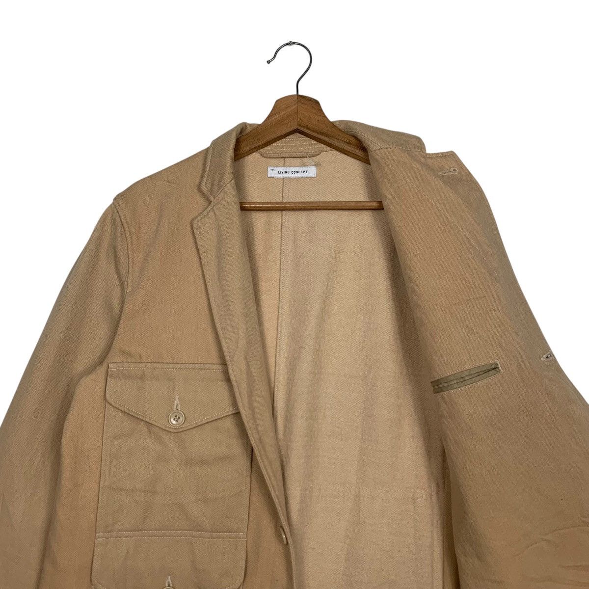 Japanese Brand LIVING CONCEPT 4 Pocket Casual Jacket #2678-C120 Size US M / EU 48-50 / 2 - 10 Thumbnail