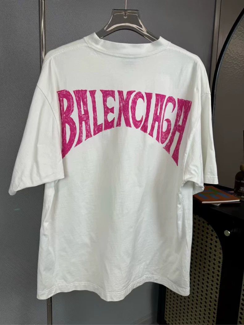 Balenciaga Balenciaga White Sunset Tower Short Sleeve Short Sleeve Size US L / EU 52-54 / 3 - 2 Thumbnail