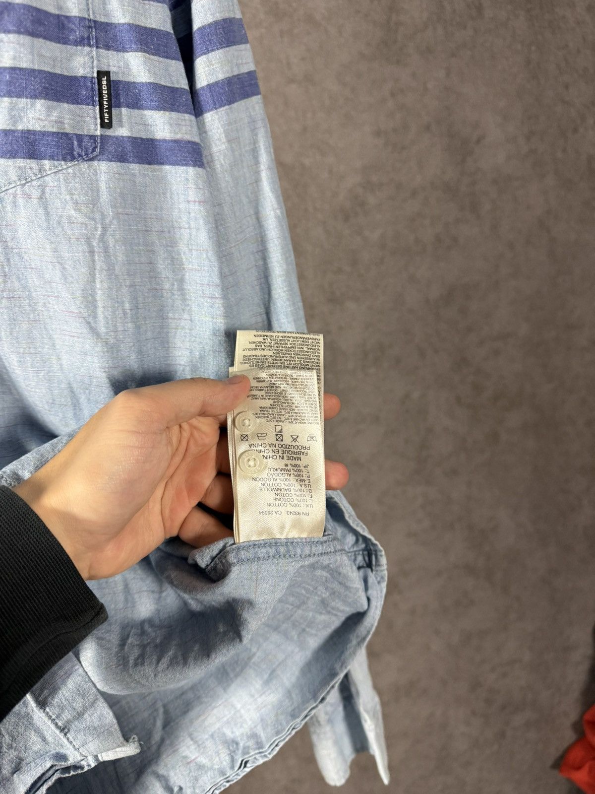 Diesel 55 Diesel designer pocket shirt Size US L / EU 52-54 / 3 - 6 Thumbnail