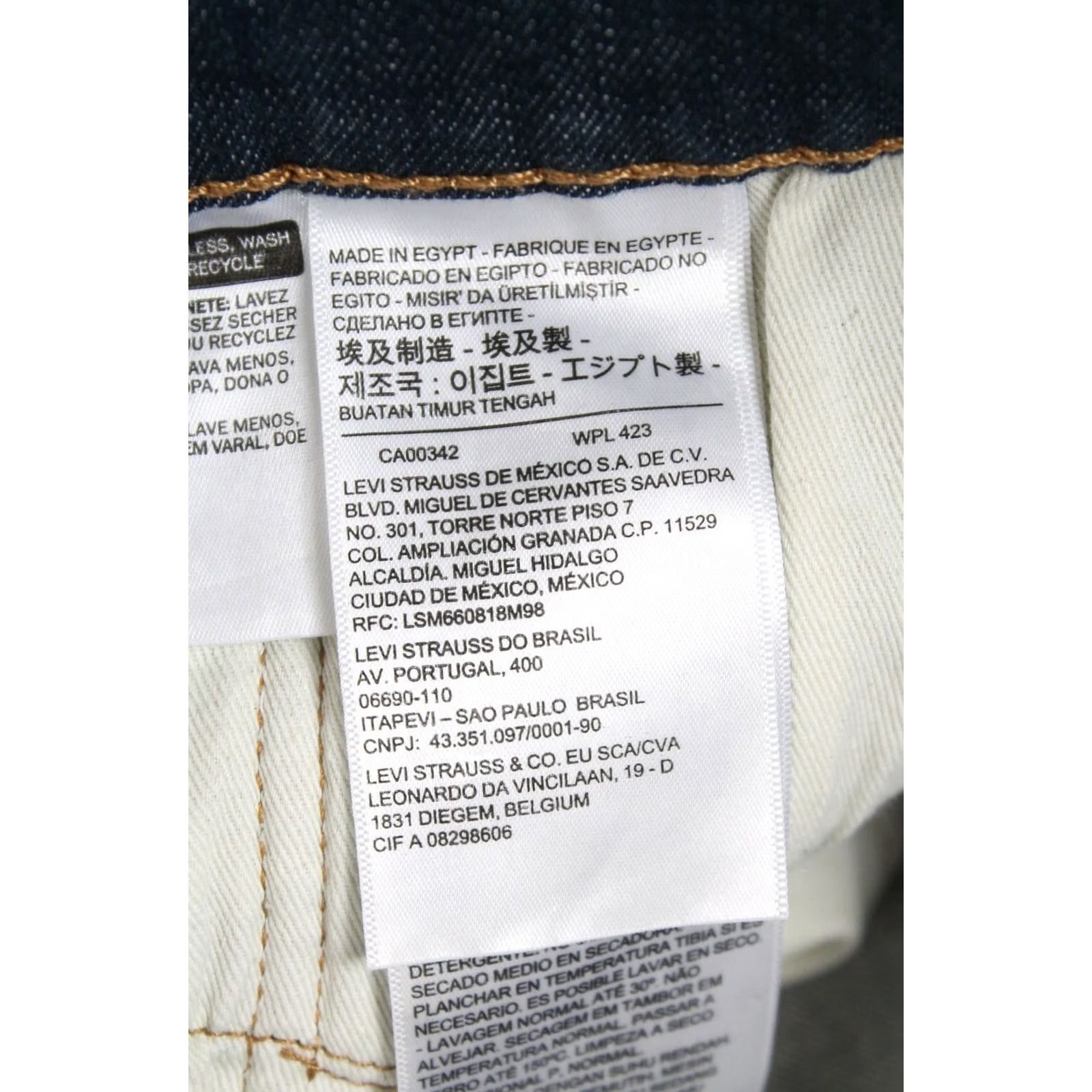 Levi's LEVI'S 511 Jeans Men's W34/L32 Slim Fit Blue Whiskers Faded Zip Fly Logo Size US 34 / EU 50 - 7 Thumbnail