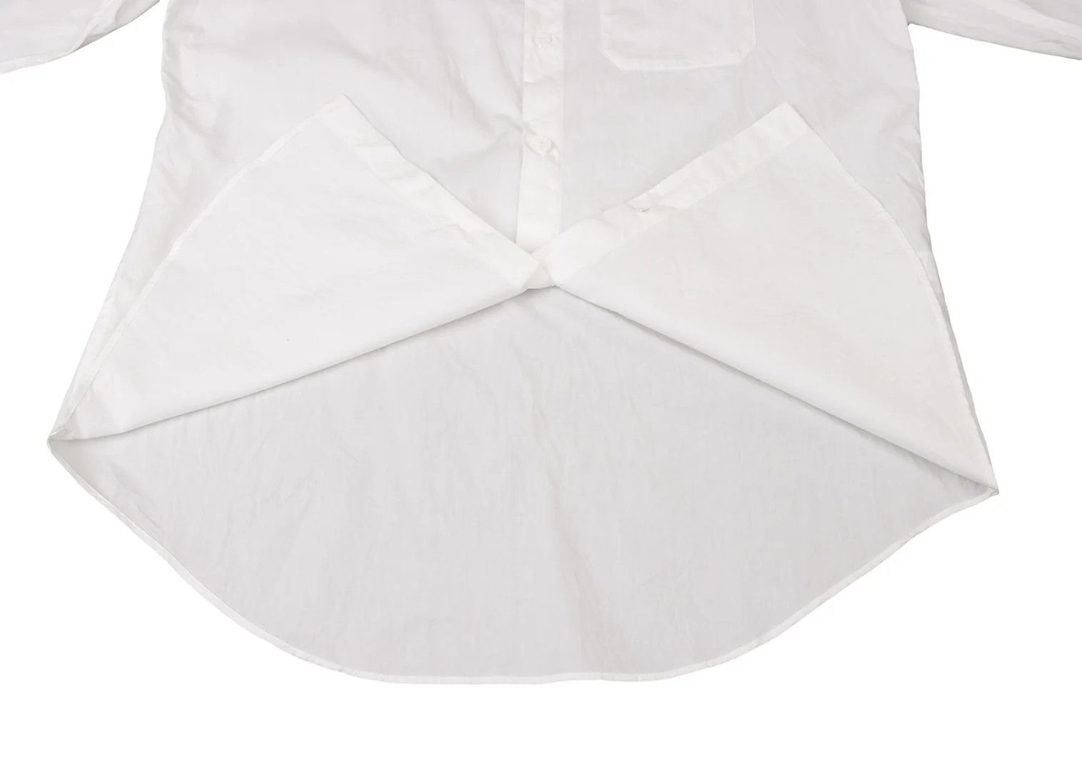Yohji Yamamoto Cotton Back Logo Print Shirt in White and Blue Size US M / EU 48-50 / 2 - 11 Thumbnail