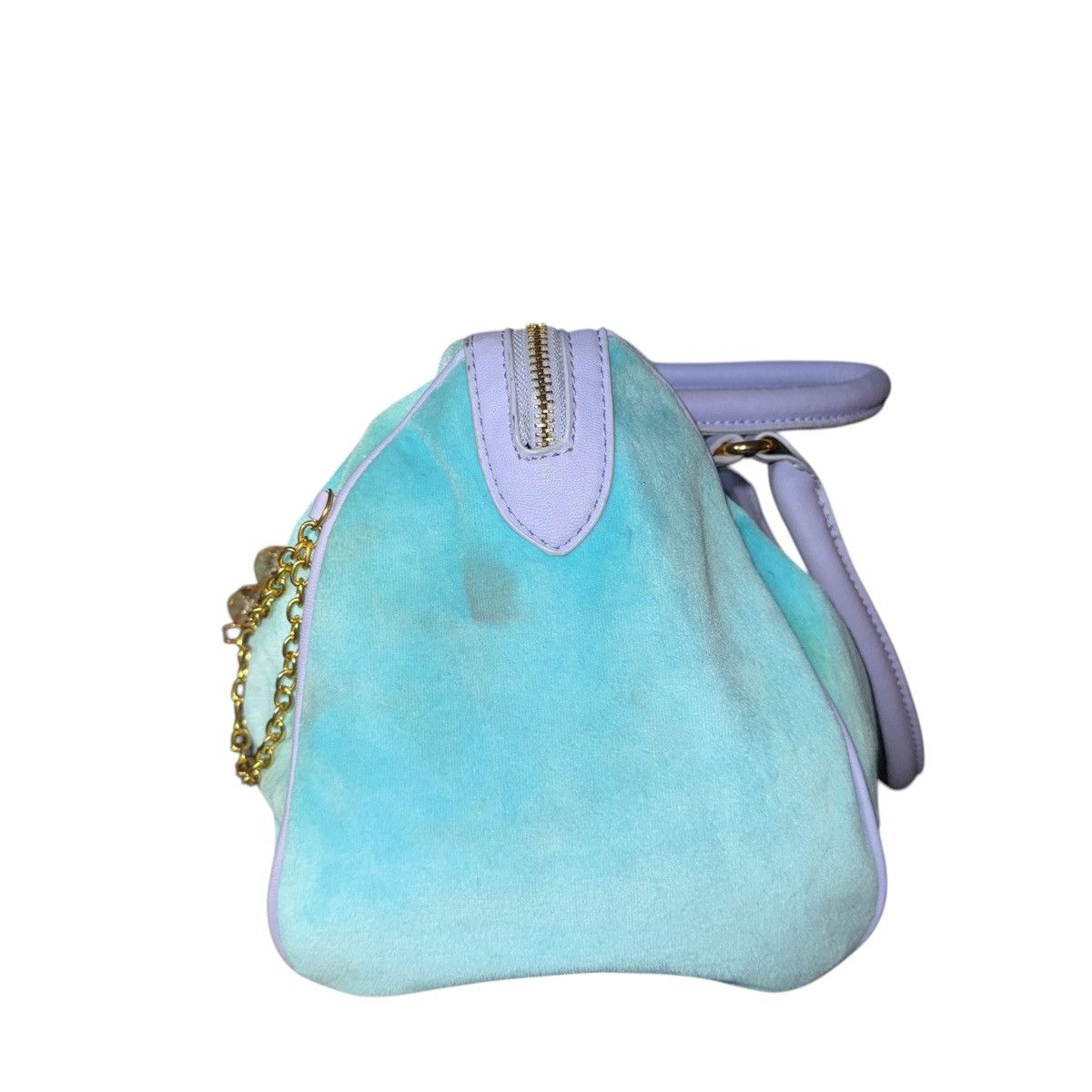 Juicy Couture Vintage Juicy Couture light blue & lilac velour satchel bag Size ONE SIZE - 2 Thumbnail
