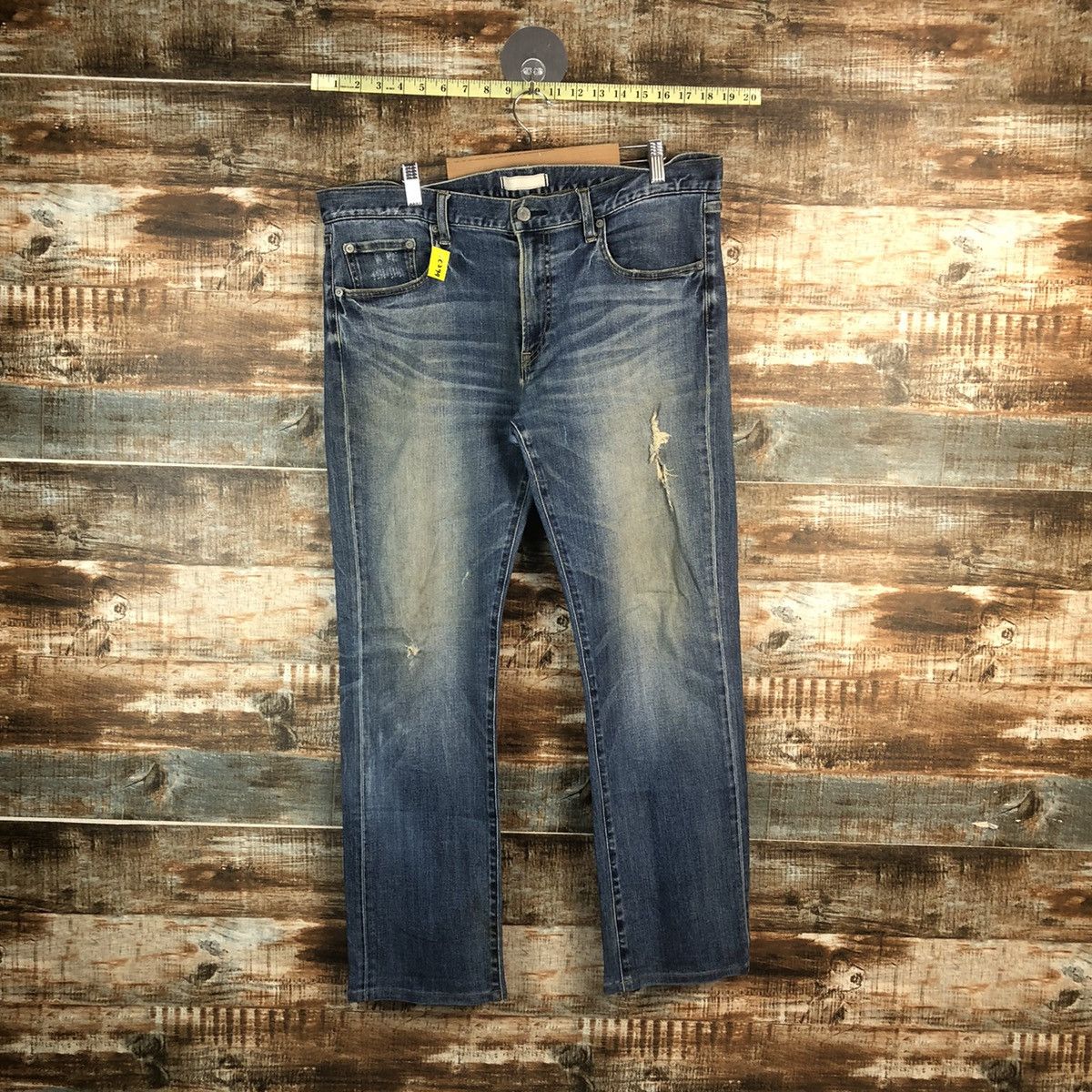 Japanese Brand DL Uniqlo Blue Vintage Denim Pants #C294 Size US 36 / EU 52 - 1 Thumbnail