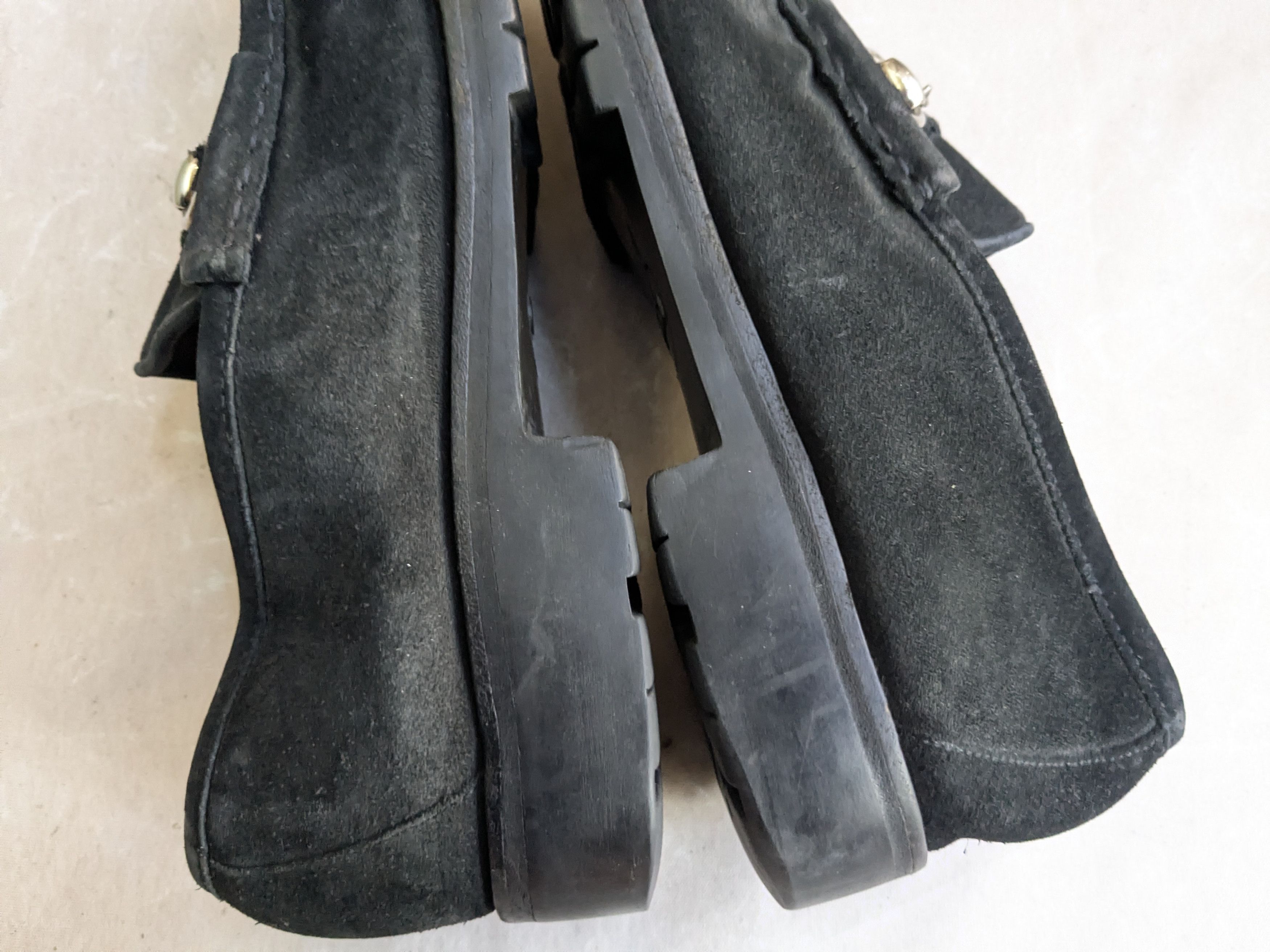 Gucci Gucci Horsebit Loafers Black Suede 10 Leather Rubber Size US 10 / EU 43 - 6 Thumbnail