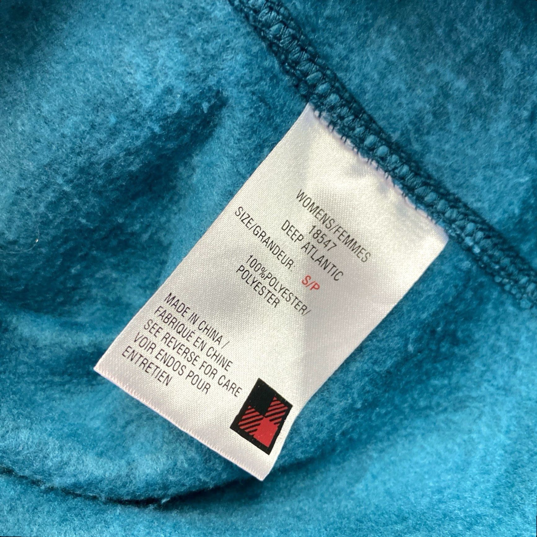 Vintage Woolrich Womens Vest Blue Print Fleece Full Zip Pockets Size S - Regular Fit, Sleeveless, Short Jacket, Outdoor, Polyester Size S / US 4 / IT 40 - 4 Thumbnail