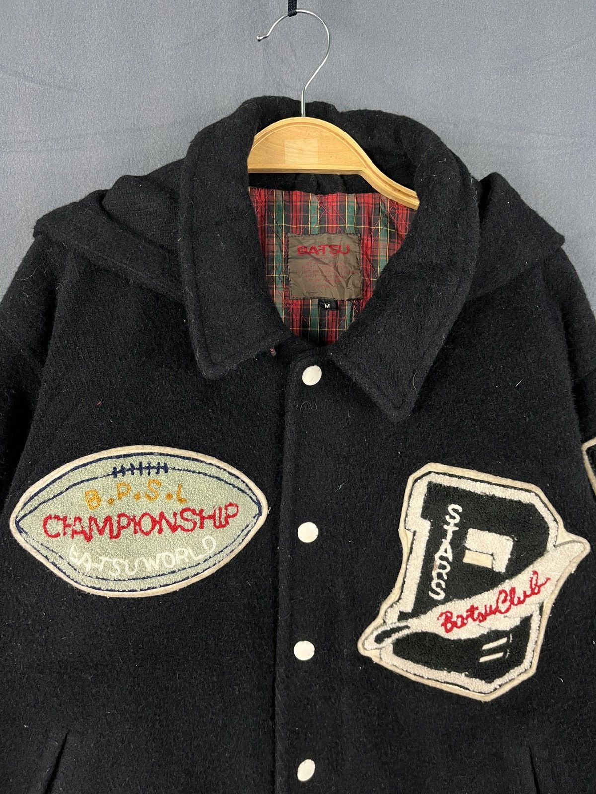 Japanese Brand × Vintage Batsu Club Wool Kapital Inspired Varsity Jacket Size US M / EU 48-50 / 2 - 3 Thumbnail