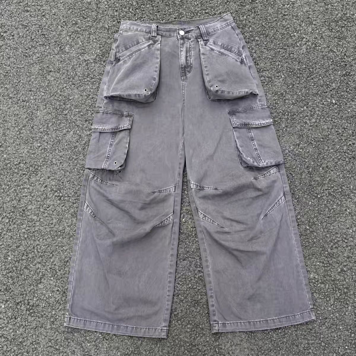 Other Loose-fit A-line wide-leg straight-leg casual work pants Size US 30 / EU 46 - 6 Thumbnail