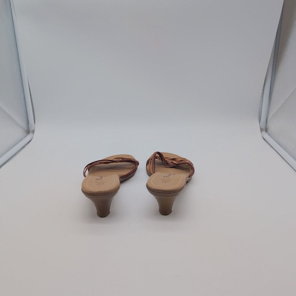 Other Passofino Tri Tone Brown Leather Strappy Women's Sandals Sz Size US 8 / IT 38 - 4 Thumbnail