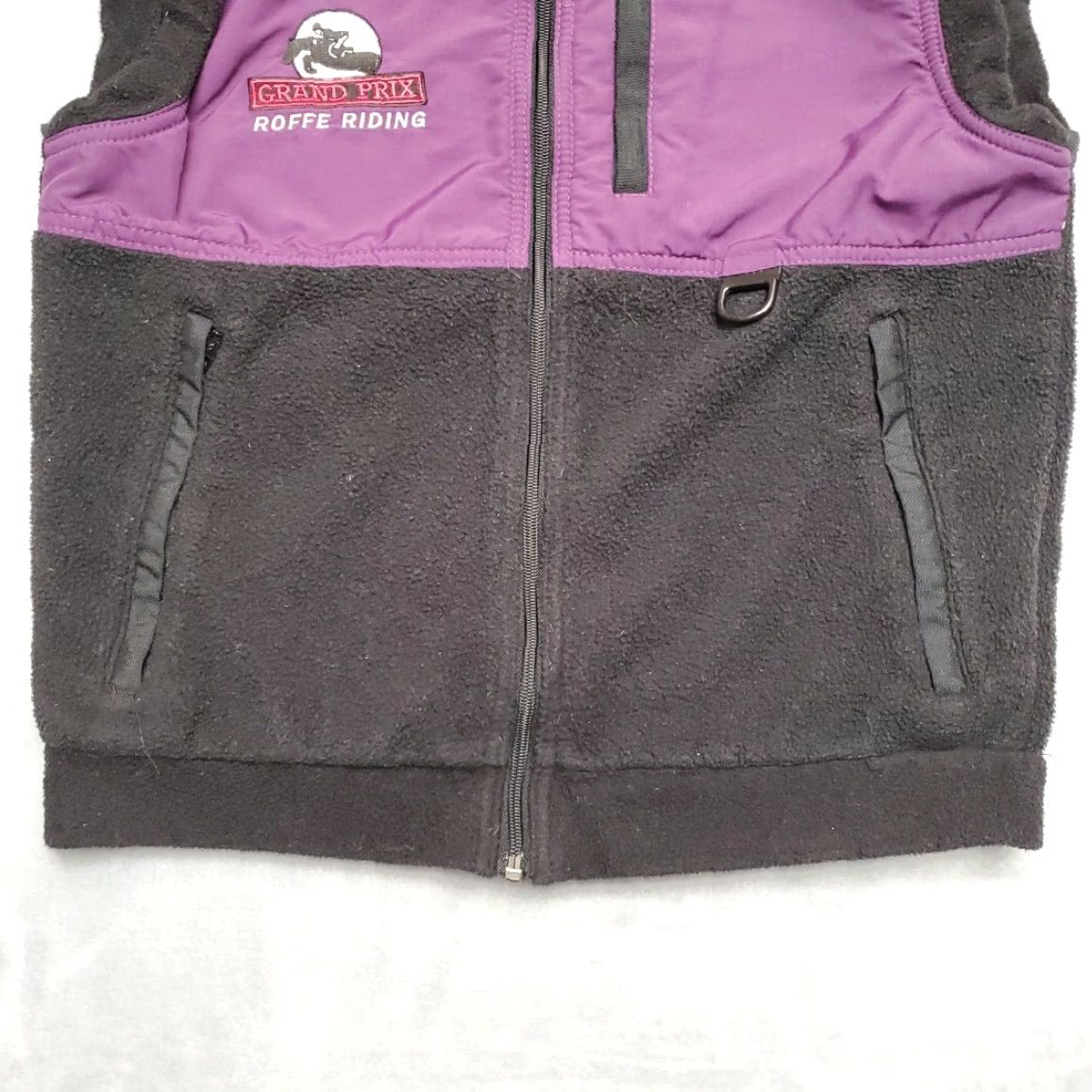 Etro VINTAGE Roffe Vest Women M Purple Fleece Outdoors Casual Horseside Zip Vest Mens? Size M / US 6-8 / IT 42-44 - 2 Thumbnail