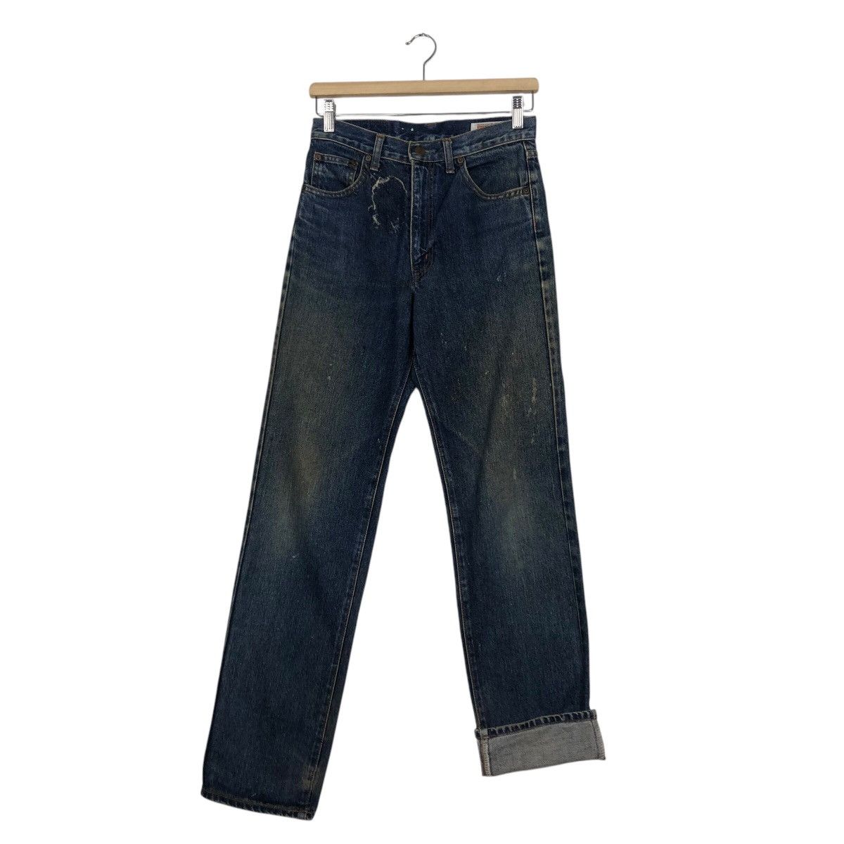 Japanese Brand 📌Vintage Denim Jeans Straight Cut Big John Indigo Blue Size 28" / US 6 / IT 42 - 16 Thumbnail