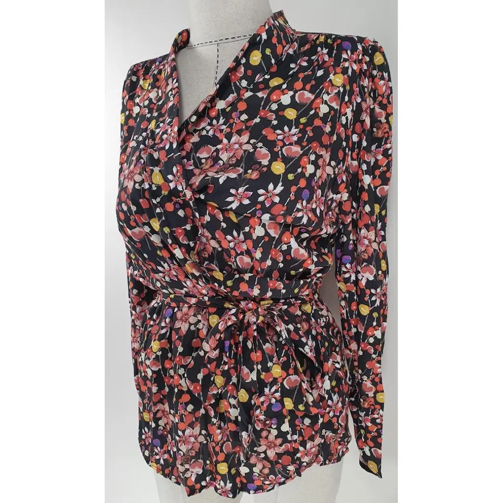 Maje Maje viscose shirt FR38 floral new Size S / US 4 / IT 40 - 2 Thumbnail