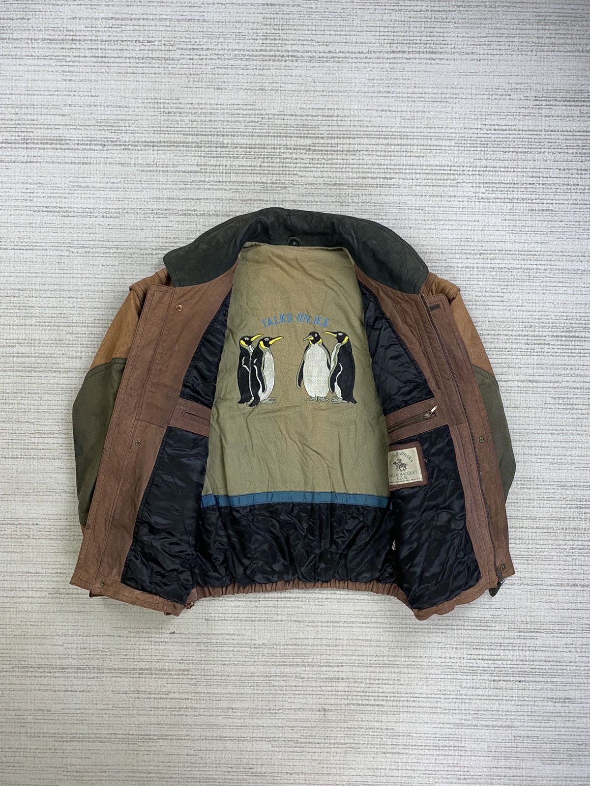 Vintage 🔥80s Santa Barbara Polo & Racquet Club Suede Leather Jacket Size US M / EU 48-50 / 2 - 2 Thumbnail