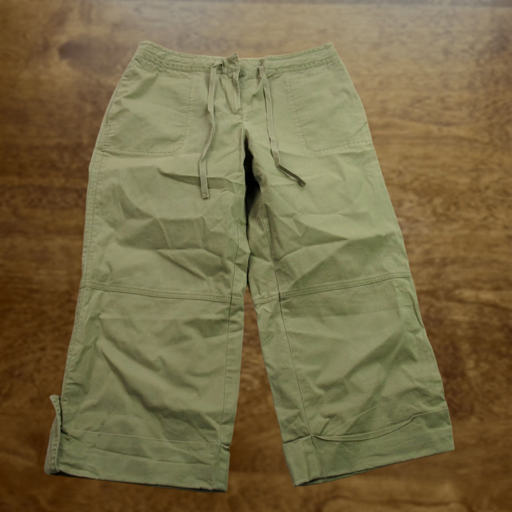 J. Jill J. Jill Pants Womens 10 Stretch Capri Green Outdoors Casual Lightweight Size 32" / US 10 / IT 46 - 1 Thumbnail