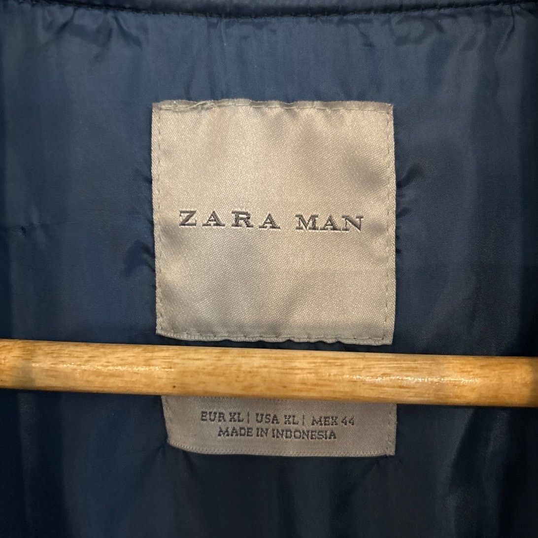 Zara Zara Man Quilted Diamond Shape Lightweight Bomber Jacket Size US XL / EU 56 / 4 - 2 Thumbnail