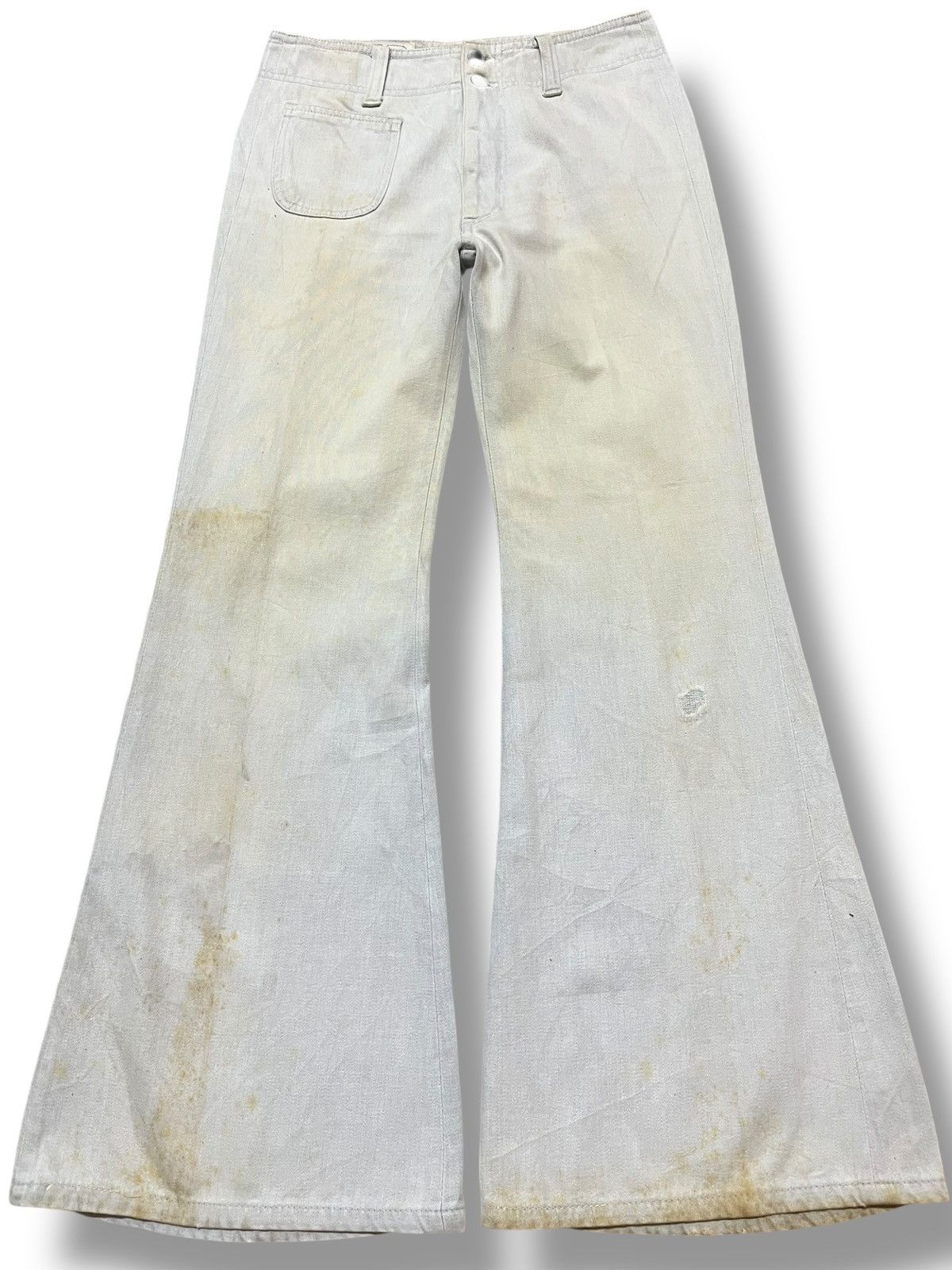 Japanese Brand Vintage McCampbell Massive Flare Bell Bottom Denim Size US 28 / EU 44 - 1 Thumbnail