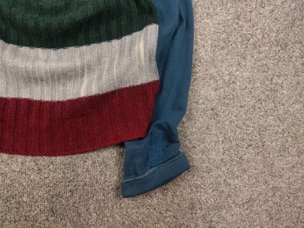 Diesel × Vintage Vintage Diesel Y2K style combination hoodie Long sleeve Size L / US 10 / IT 46 - 7 Thumbnail
