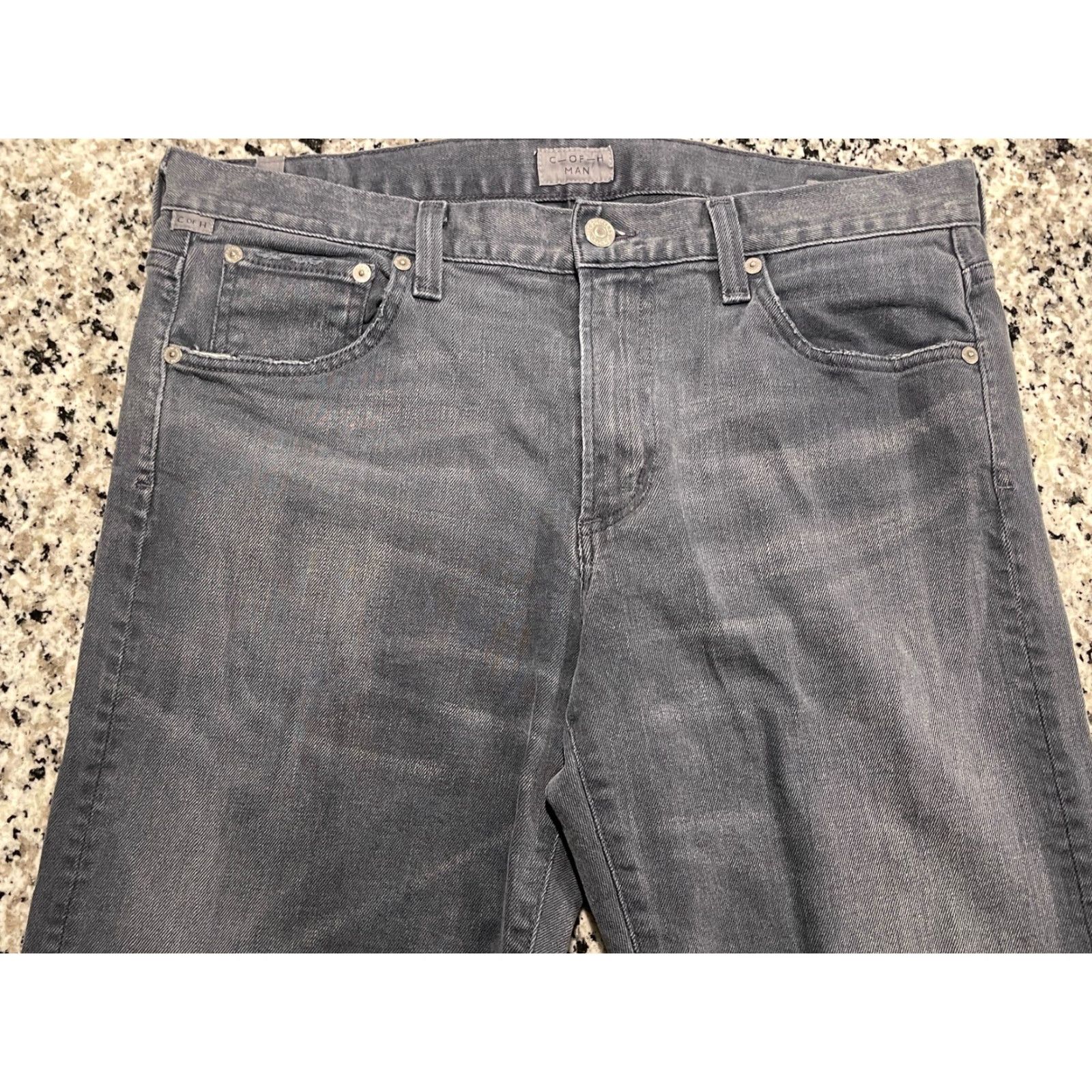 Citizens Of Humanity Citizens of Humanity Men’s Sid Straight Leg Jeans 34x30.5 Gray Mens Size US 34 / EU 50 - 2 Thumbnail