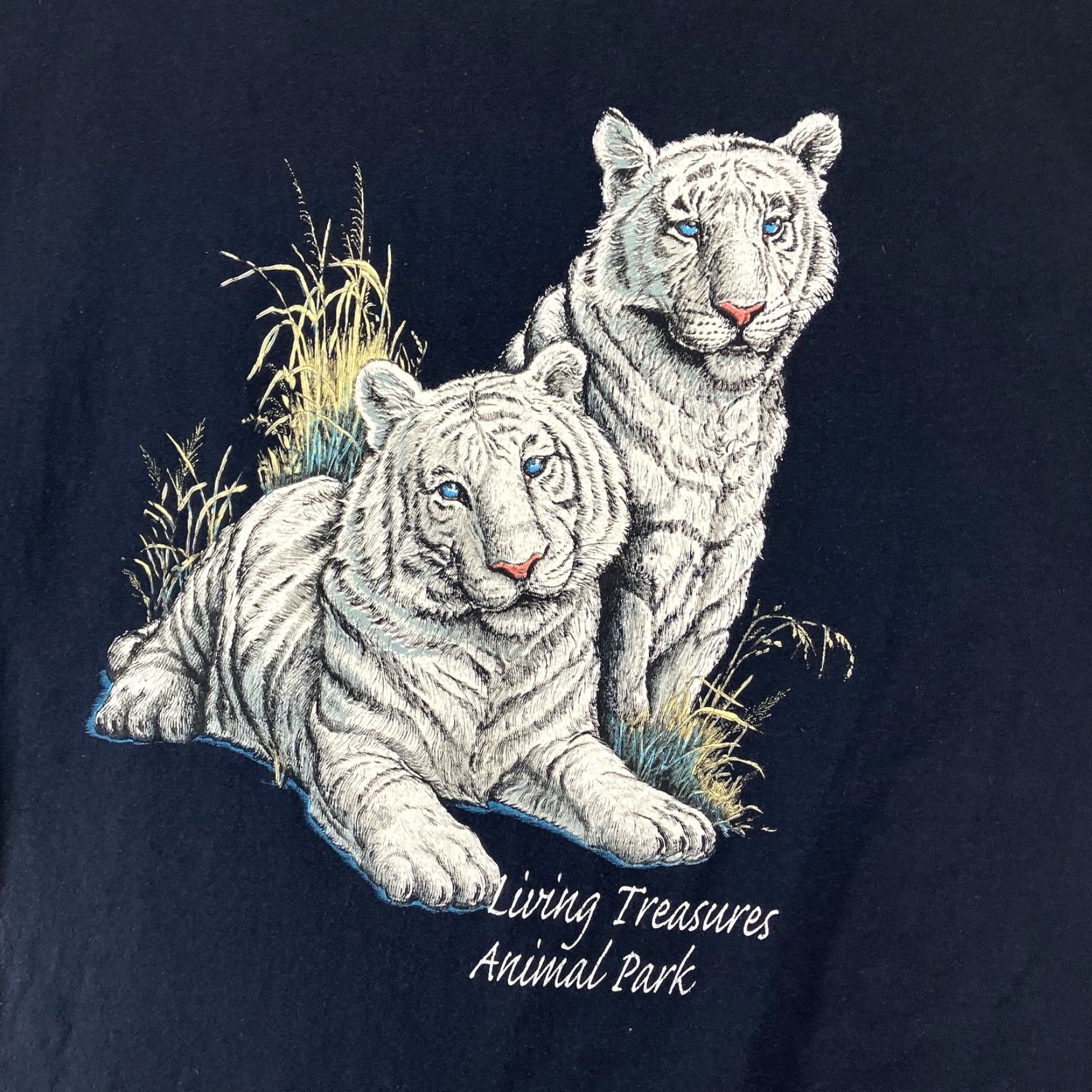 Vintage VINTAGE Eagle T Shirt White Tigers Men XL Heavyweight Graphic Print 90s Retro All Seasons Mens Size US XL / EU 56 / 4 - 3 Thumbnail