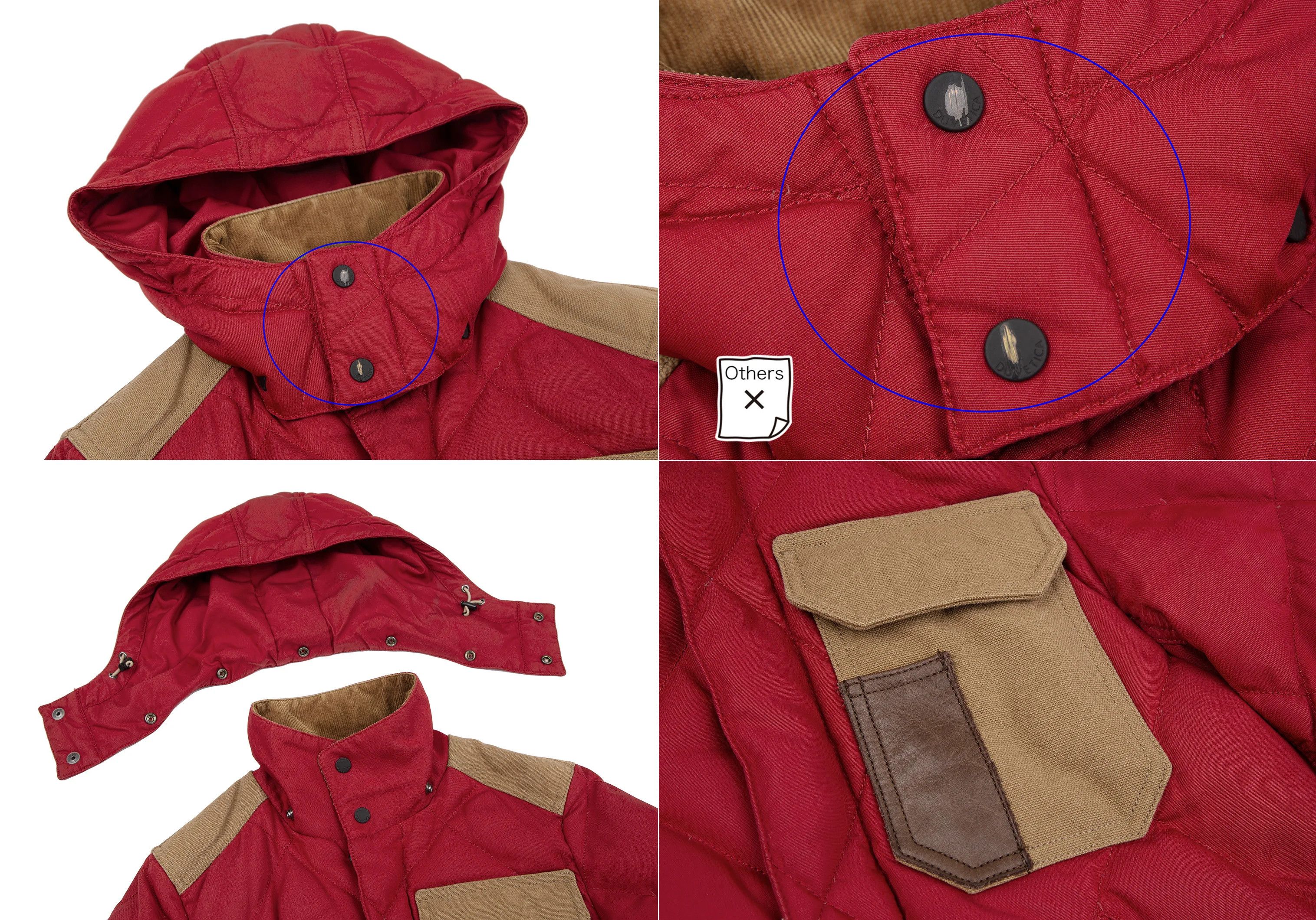 Junya Watanabe Patch Design Down Jacket in Red, Size XS Size US XS / EU 42 / 0 - 3 Thumbnail