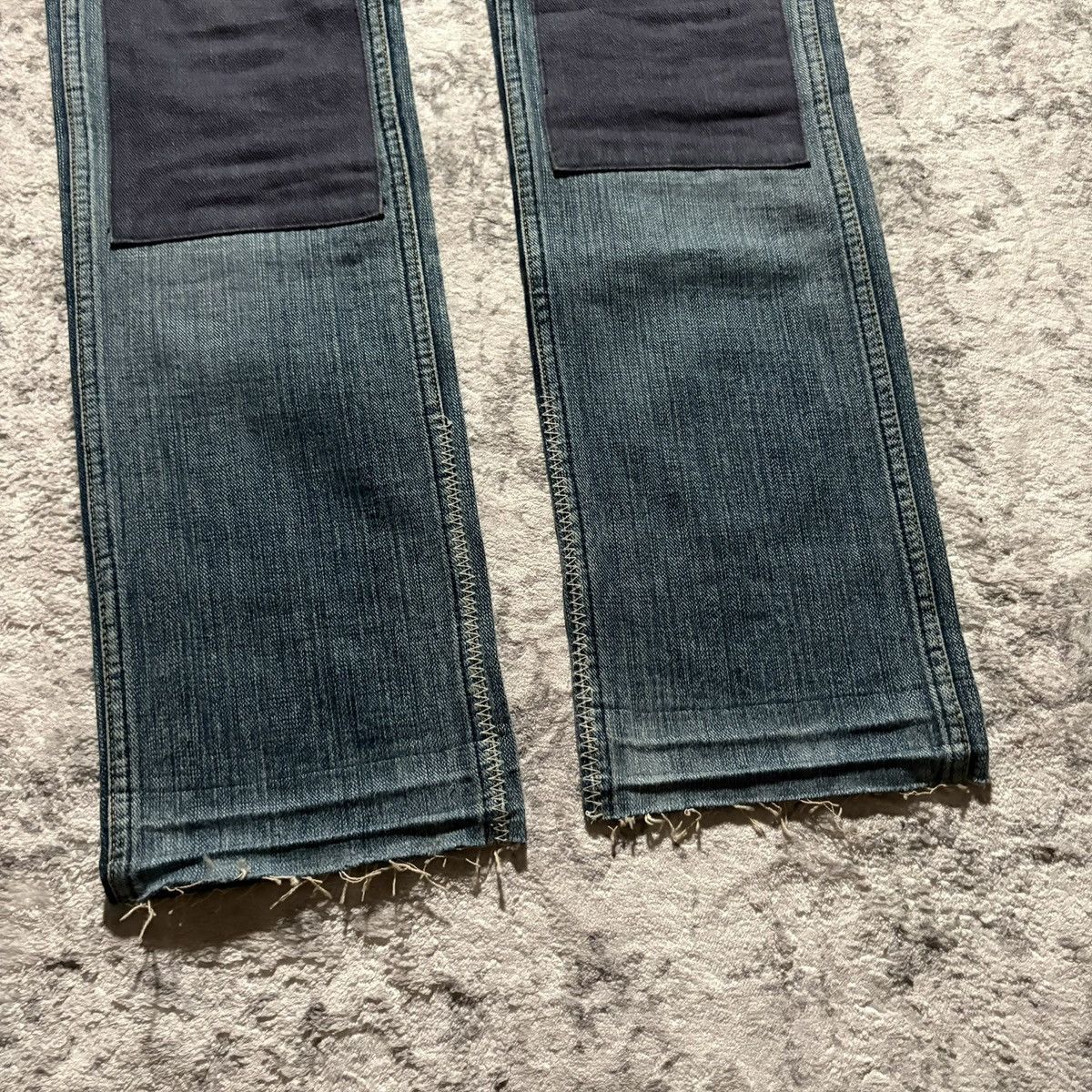 Number (N)ine Number (N)ine SS03 Kurt Cobain Patchwork Blue Jeans | 30 Size US 30 / EU 46 - 2 Thumbnail