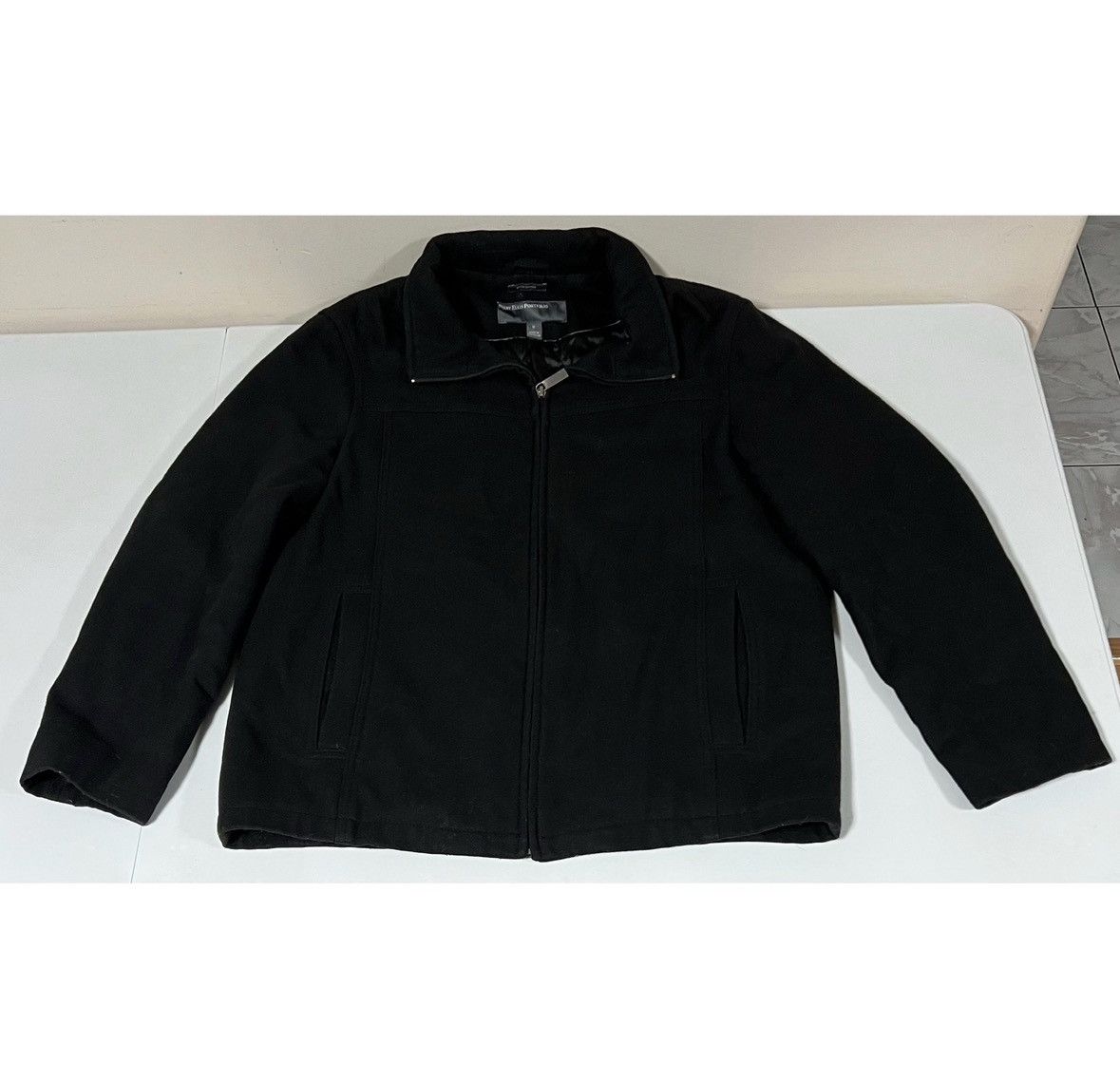 Perry Ellis Perry Ellis Black Wool Peacoat Winter Jacket Outwear Size M Size US M / EU 48-50 / 2 - 1 Thumbnail