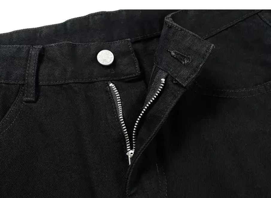 Japanese Brand × Jean Retro Design Skinny Straight Hole Jeans Pants Y2k Size US 30 / EU 46 - 5 Thumbnail