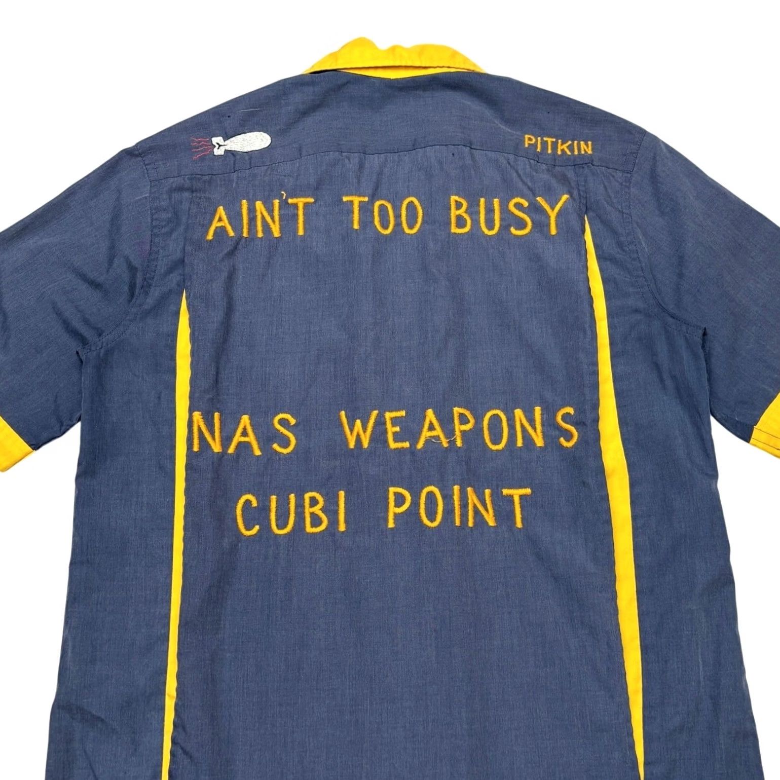 Vintage VINTAGE US Navy NAS Cubi Point Weapons Bowling Shirt Philippines Vietnam M 60s Size US M / EU 48-50 / 2 - 2 Thumbnail