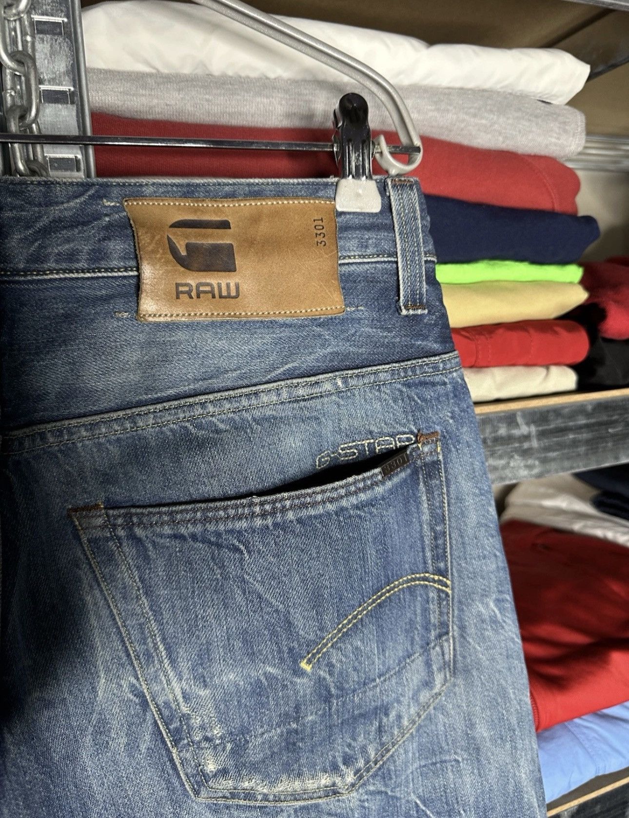 G-Star G-Star Raw 3301 Size 31 x 34 Vintage Jeans Denim Y2K Pants Size US 31 - 5 Thumbnail
