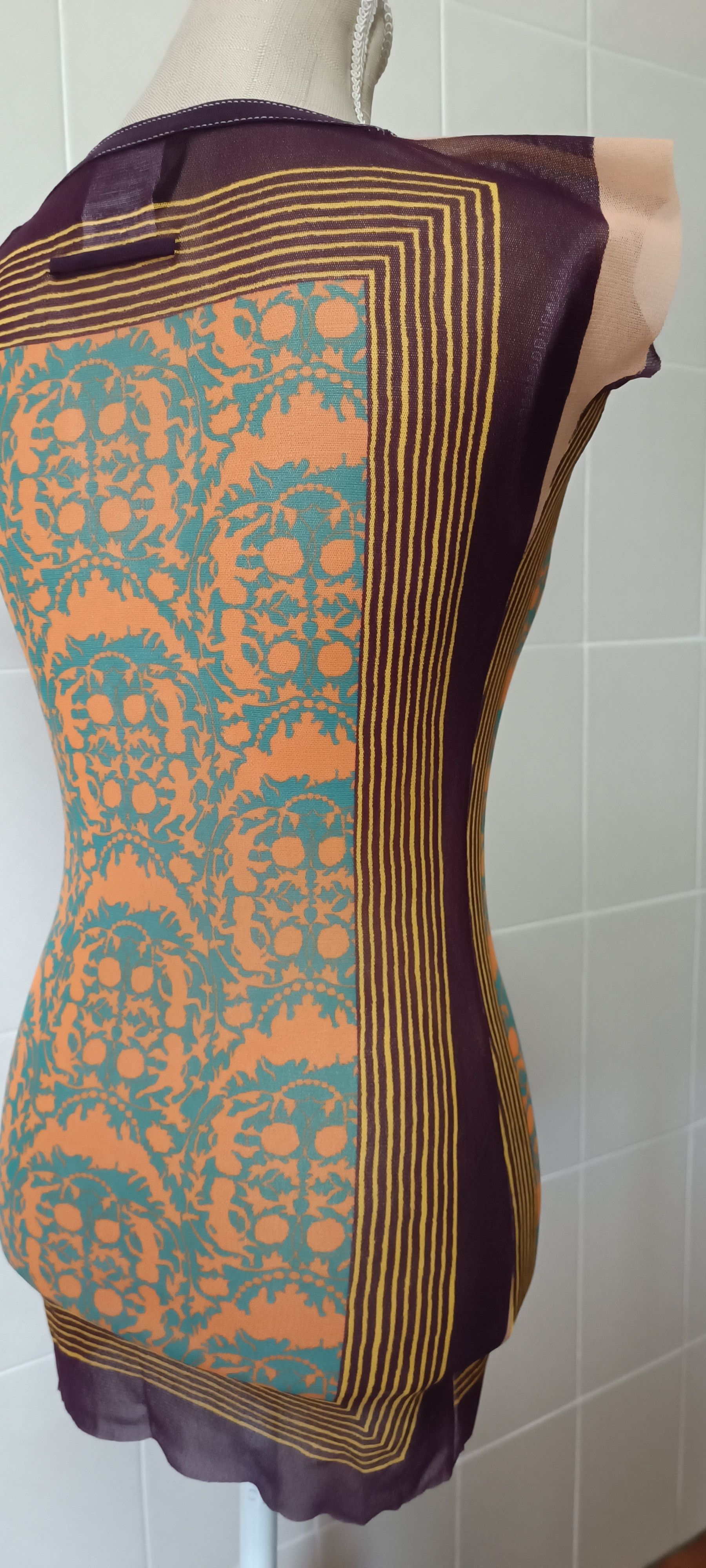 Jean Paul Gaultier Angels mini dress, in nylon micromesh Size M / US 6-8 / IT 42-44 - 5 Thumbnail