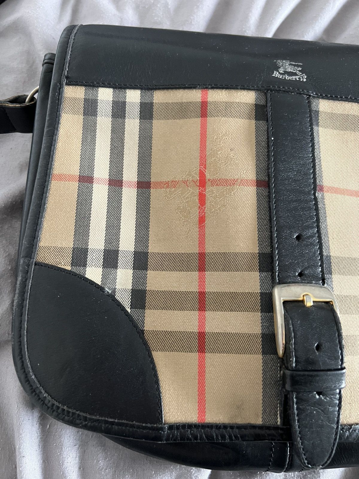 Burberry × Designer × Vintage Burberry Bag Vintage Nova Check London Y2k Size ONE SIZE - 8 Thumbnail
